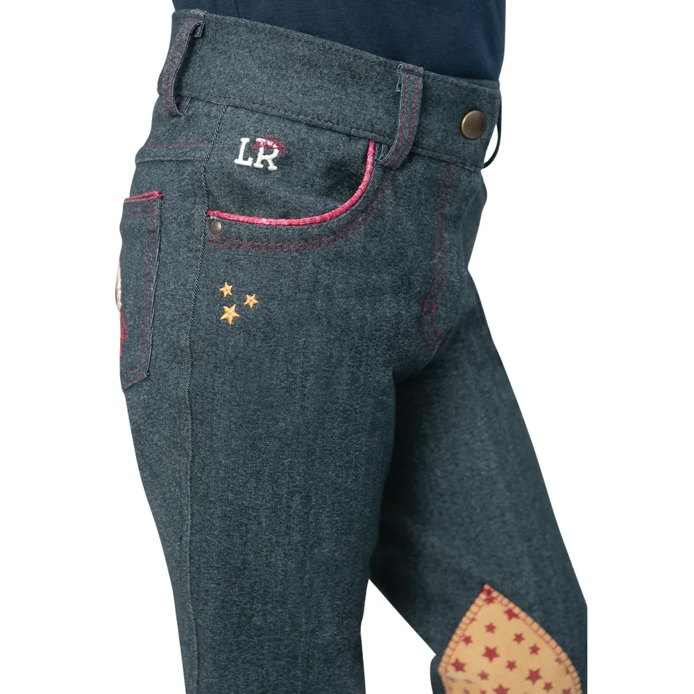 Riding Star Collection Denim Jodhpurs by Little Rider - Image 3