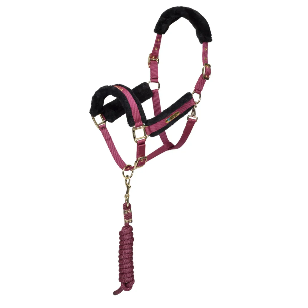 Shires ARMA Faux Fur Logo Headcollar & Lead Rope - Image 2