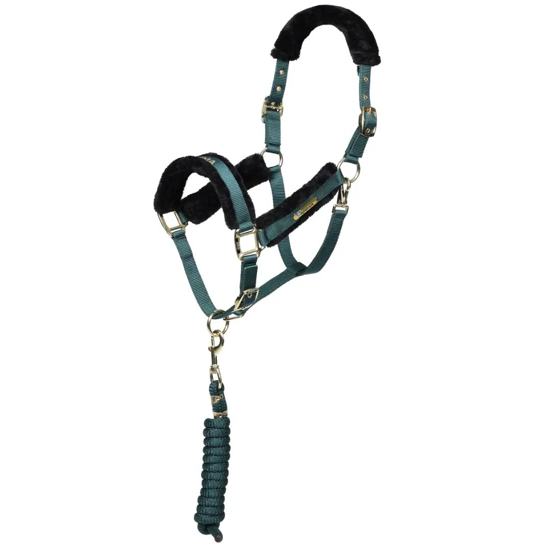 Shires ARMA Faux Fur Logo Headcollar & Lead Rope - Image 3