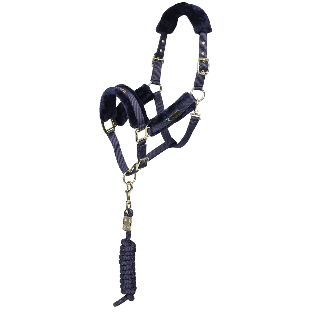 Shires ARMA Faux Fur Logo Headcollar & Lead Rope - Image 4