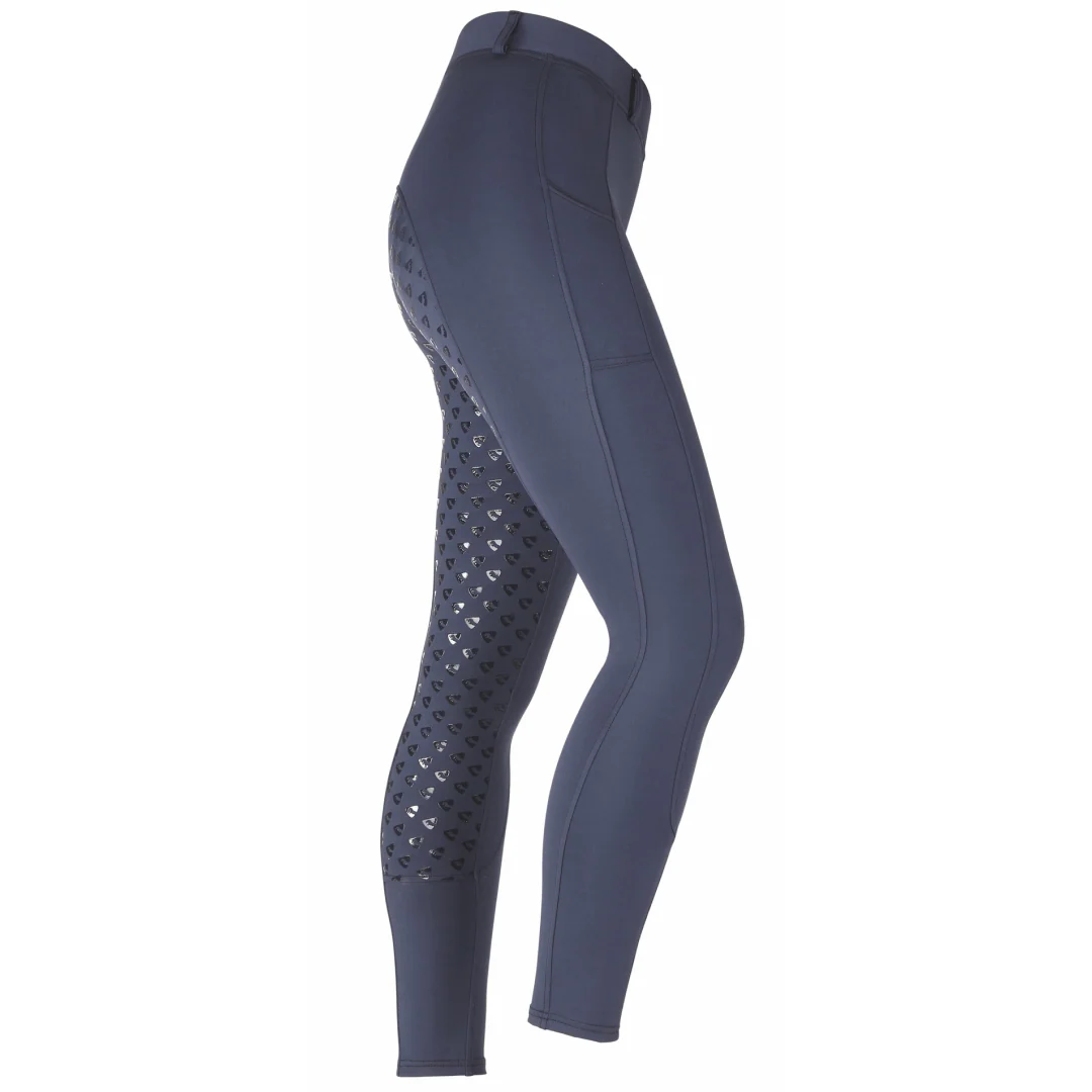 Shires Aubrion Albany Full Grip Young Riders Tights - Image 3