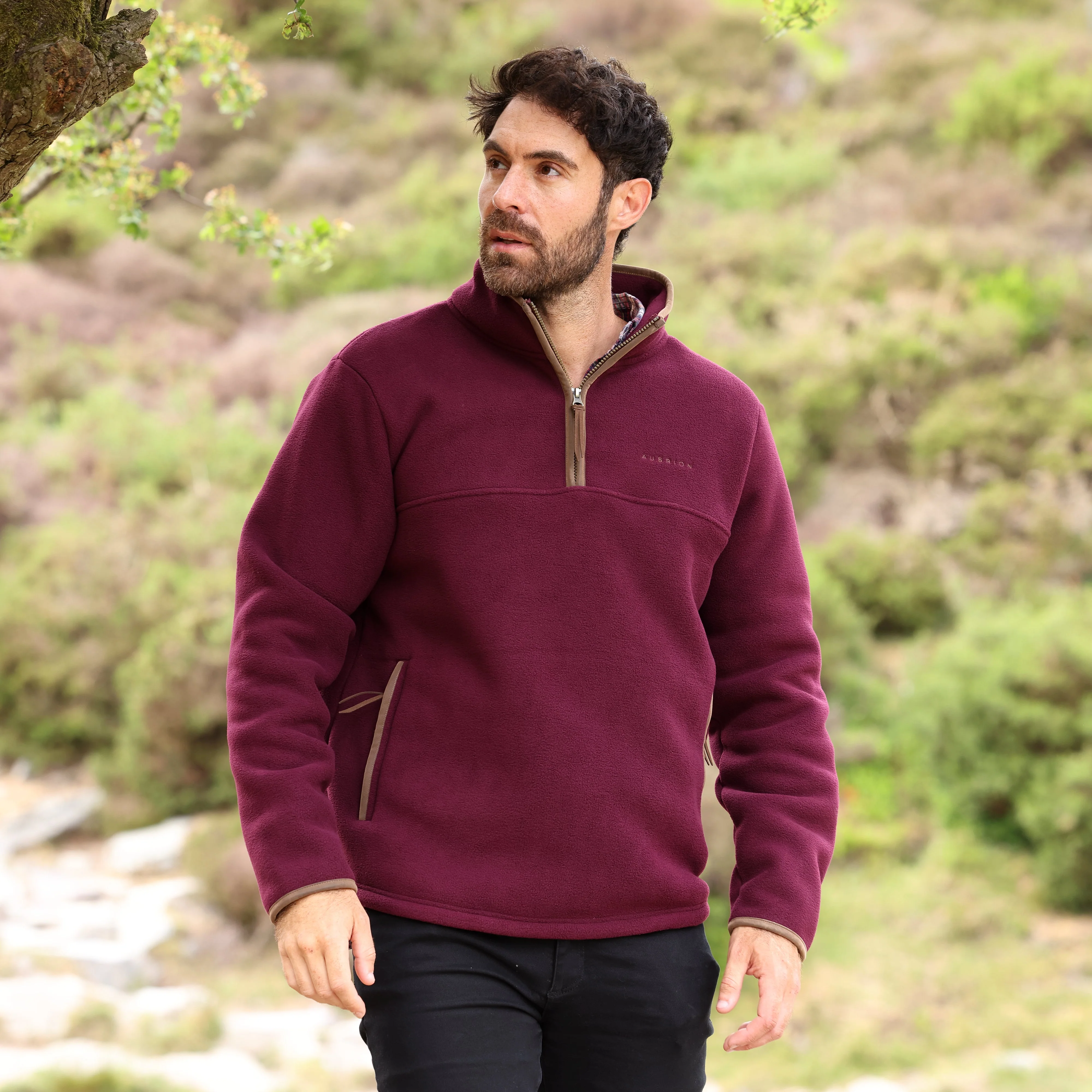 Shires Aubrion Core Men's Half Zip Fleece - Image 19