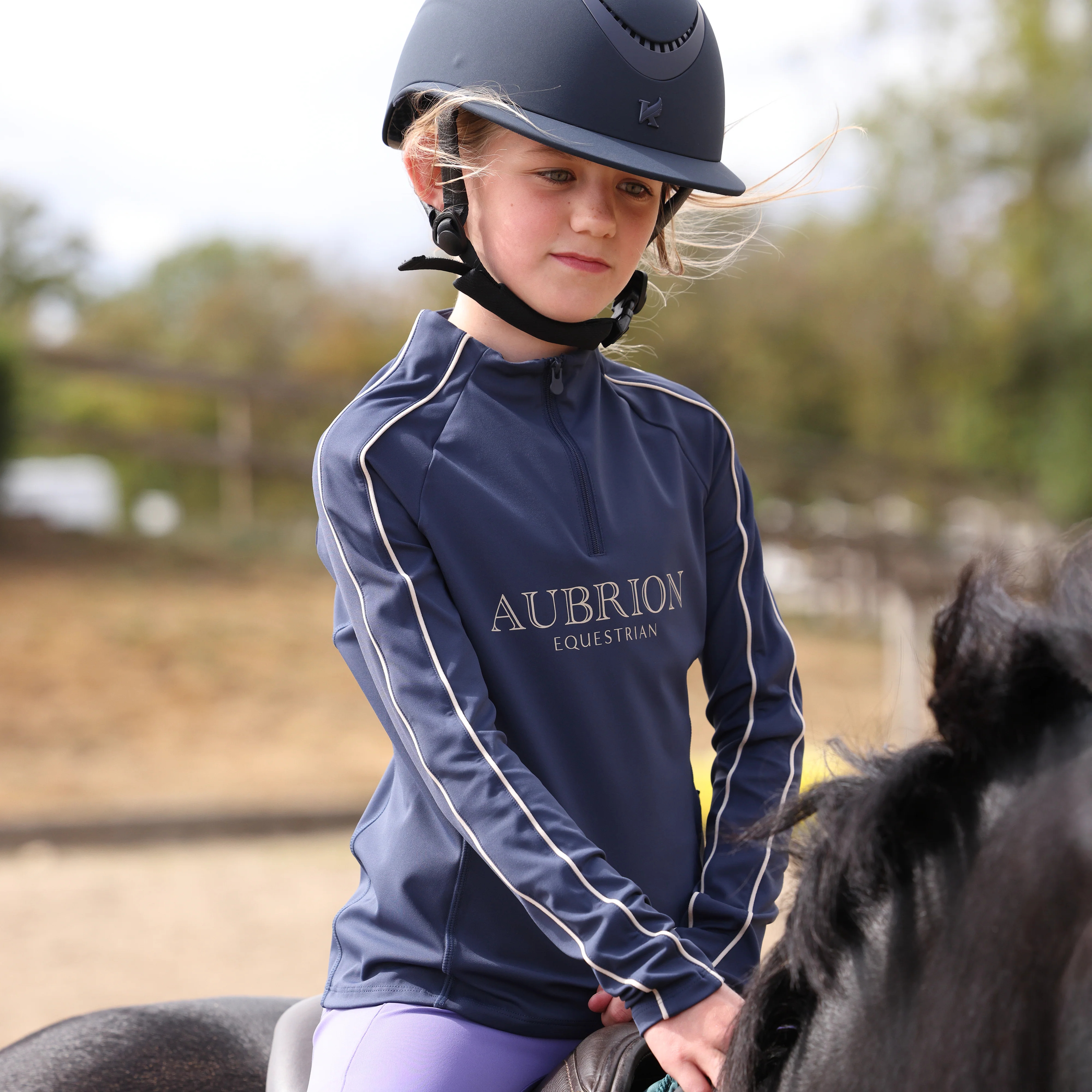 Shires Aubrion Equestrian Long Sleeve Base Layer -Young Rider - Image 19