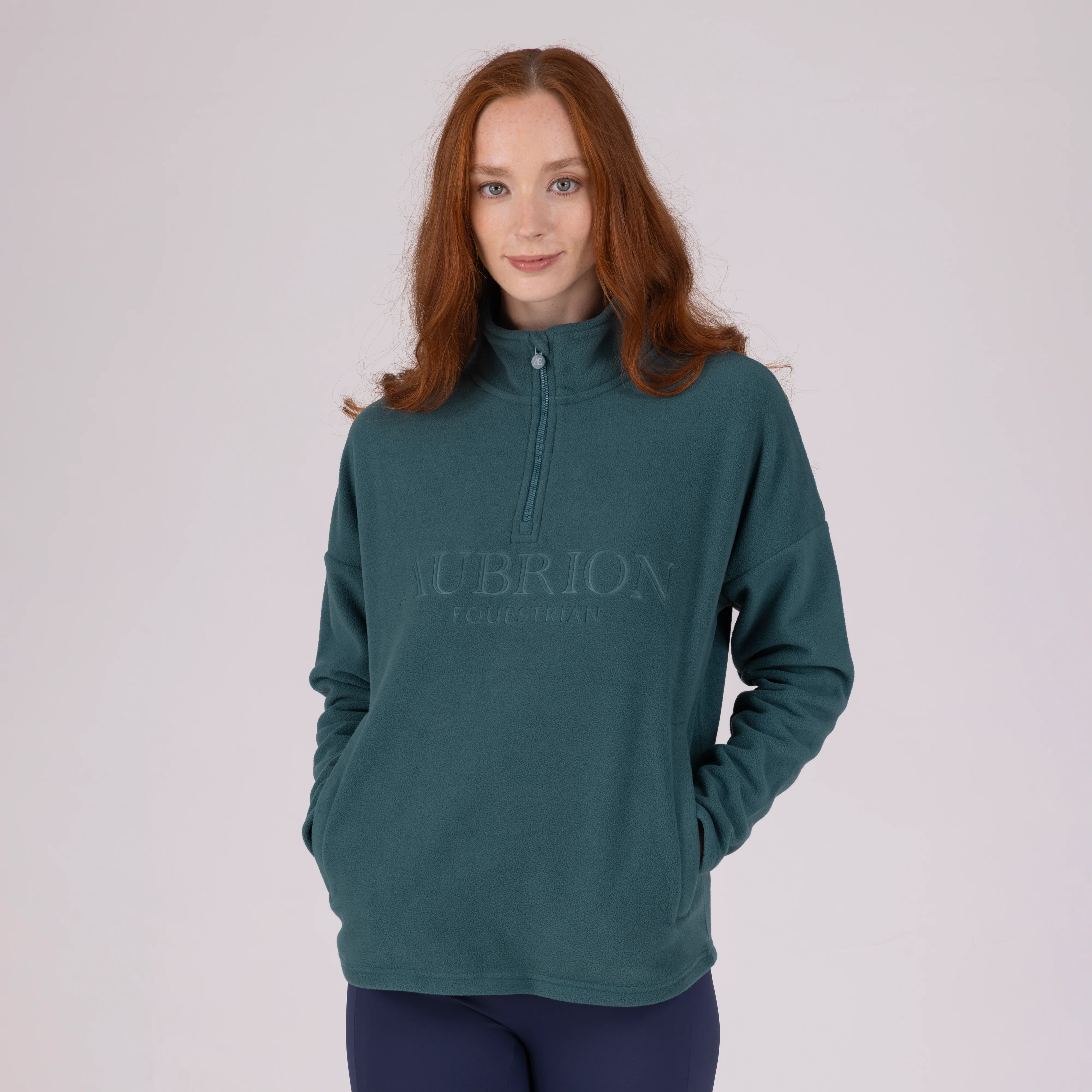 Shires Aubrion Equestrian Quarter Zip Fleece - Image 10