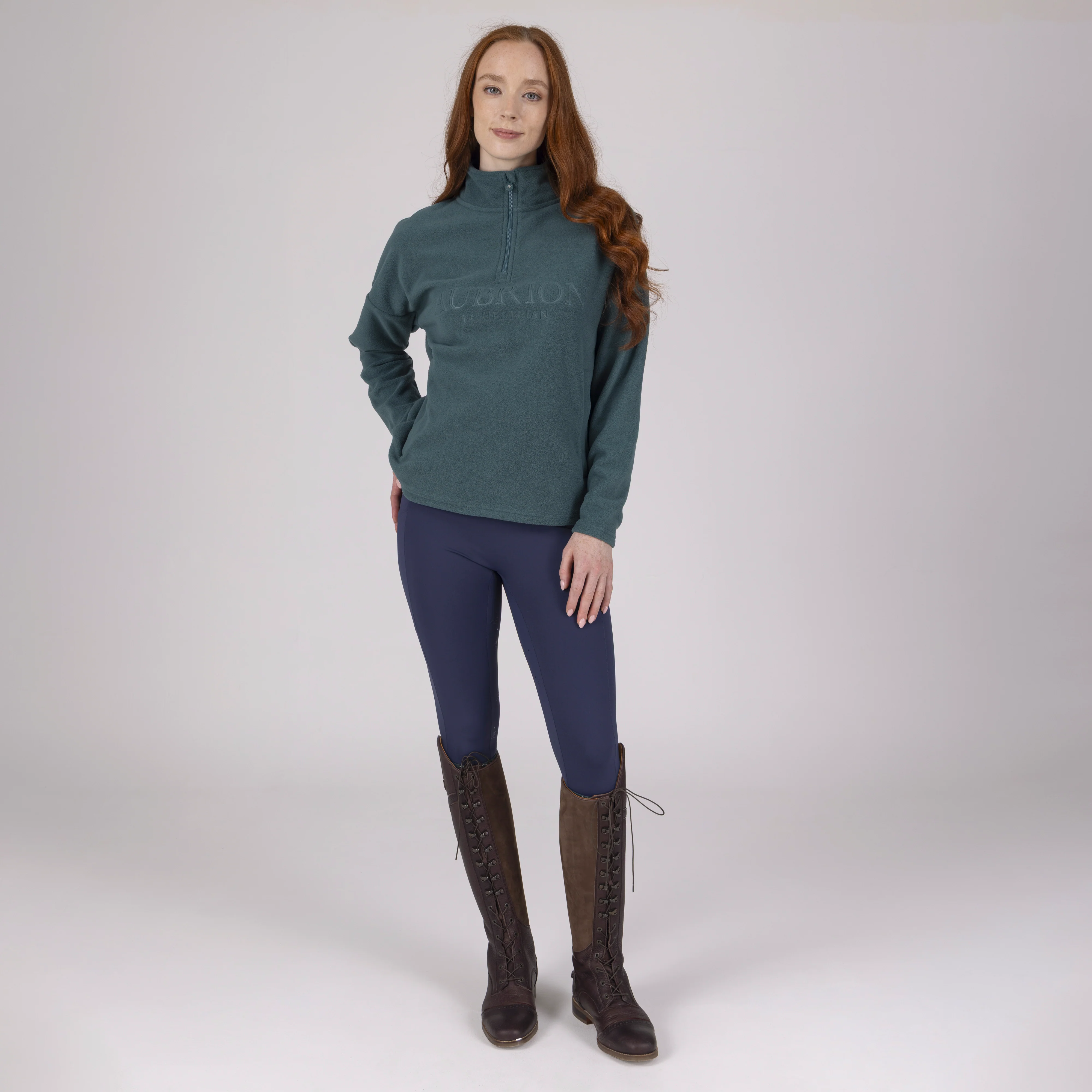 Shires Aubrion Equestrian Quarter Zip Fleece - Image 17