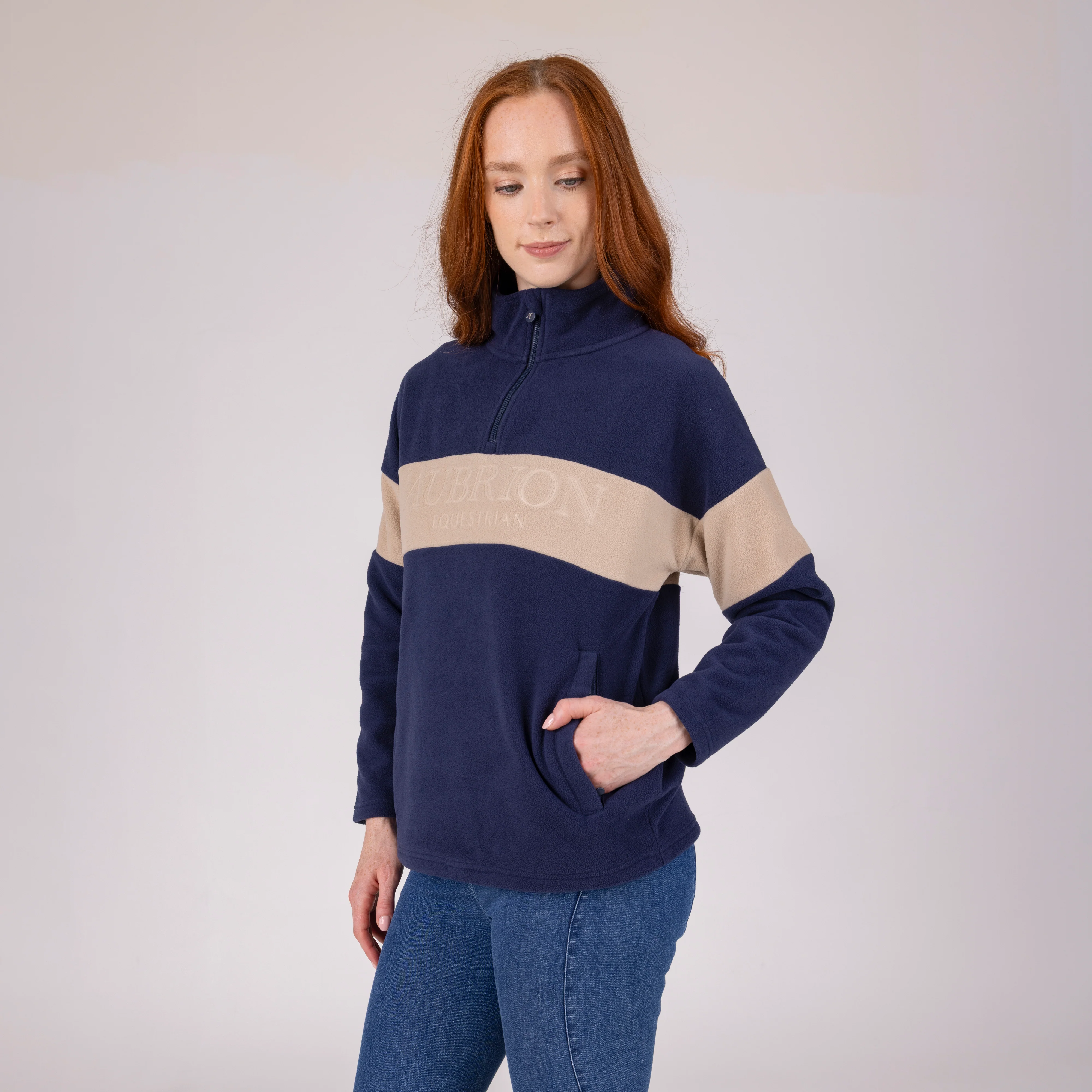 Shires Aubrion Equestrian Quarter Zip Fleece - Image 2