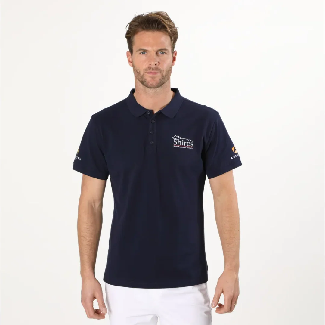 Shires Aubrion Gents Branded Polo Shirt - Image 2
