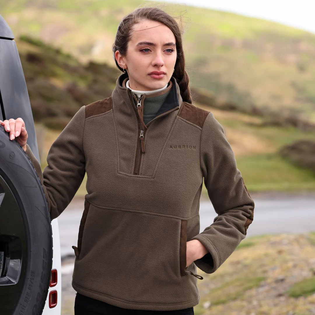 Shires Aubrion Heritage Unisex Quarter Zip Fleece - Image 14