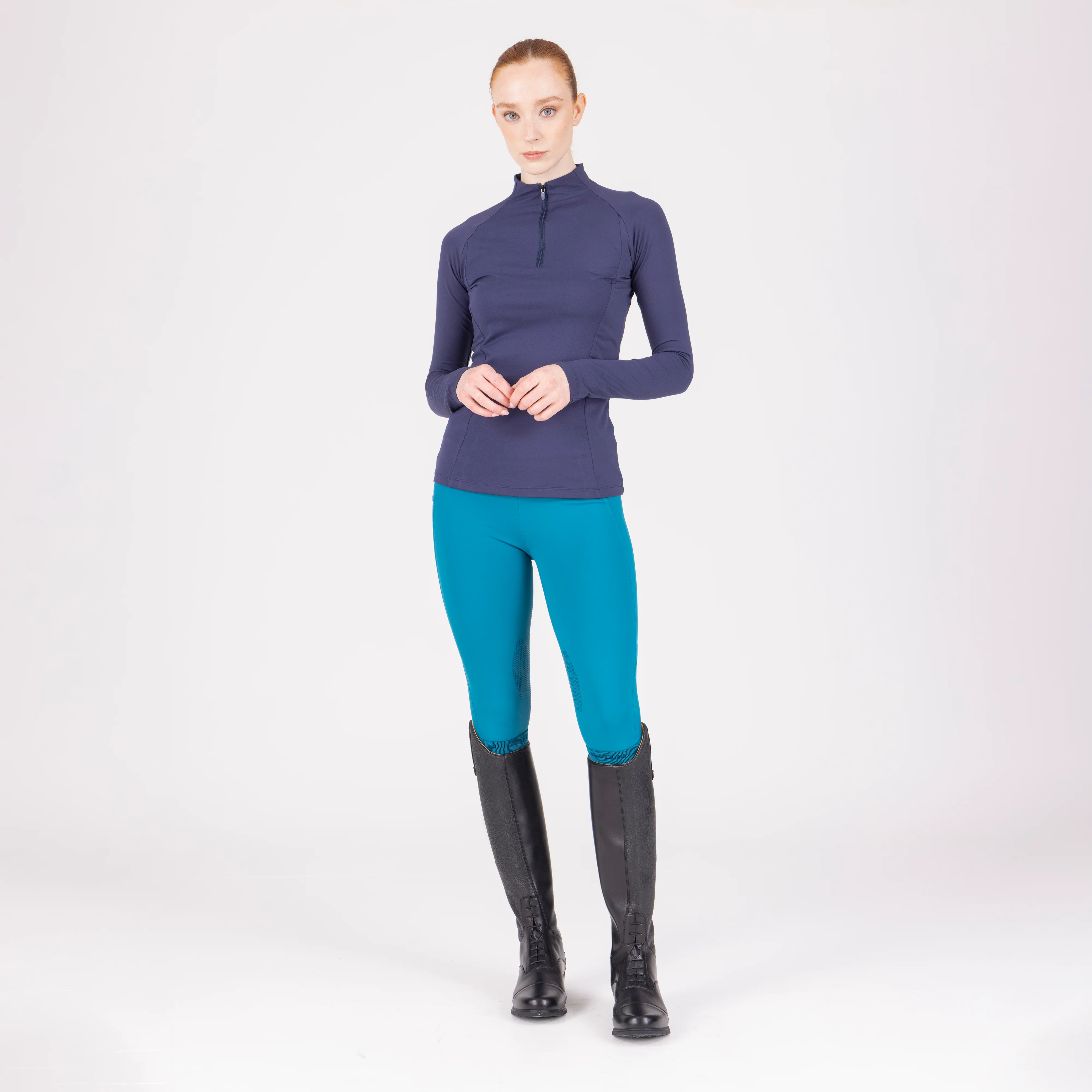 Shires Aubrion Ladies React Rythm Riding Tights - Image 6