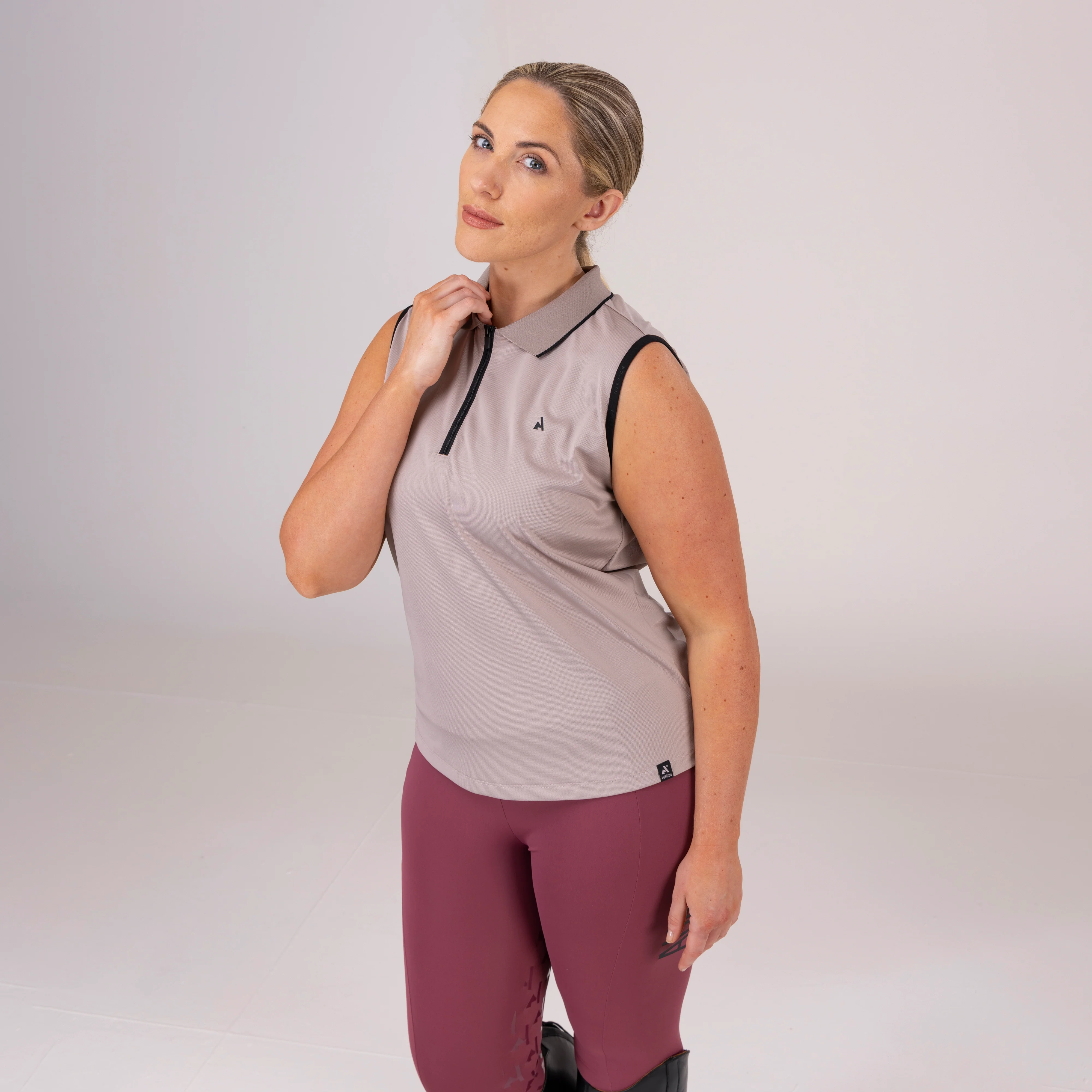 Shires Aubrion Ladies React Sleeveless Tech Polo - Image 28