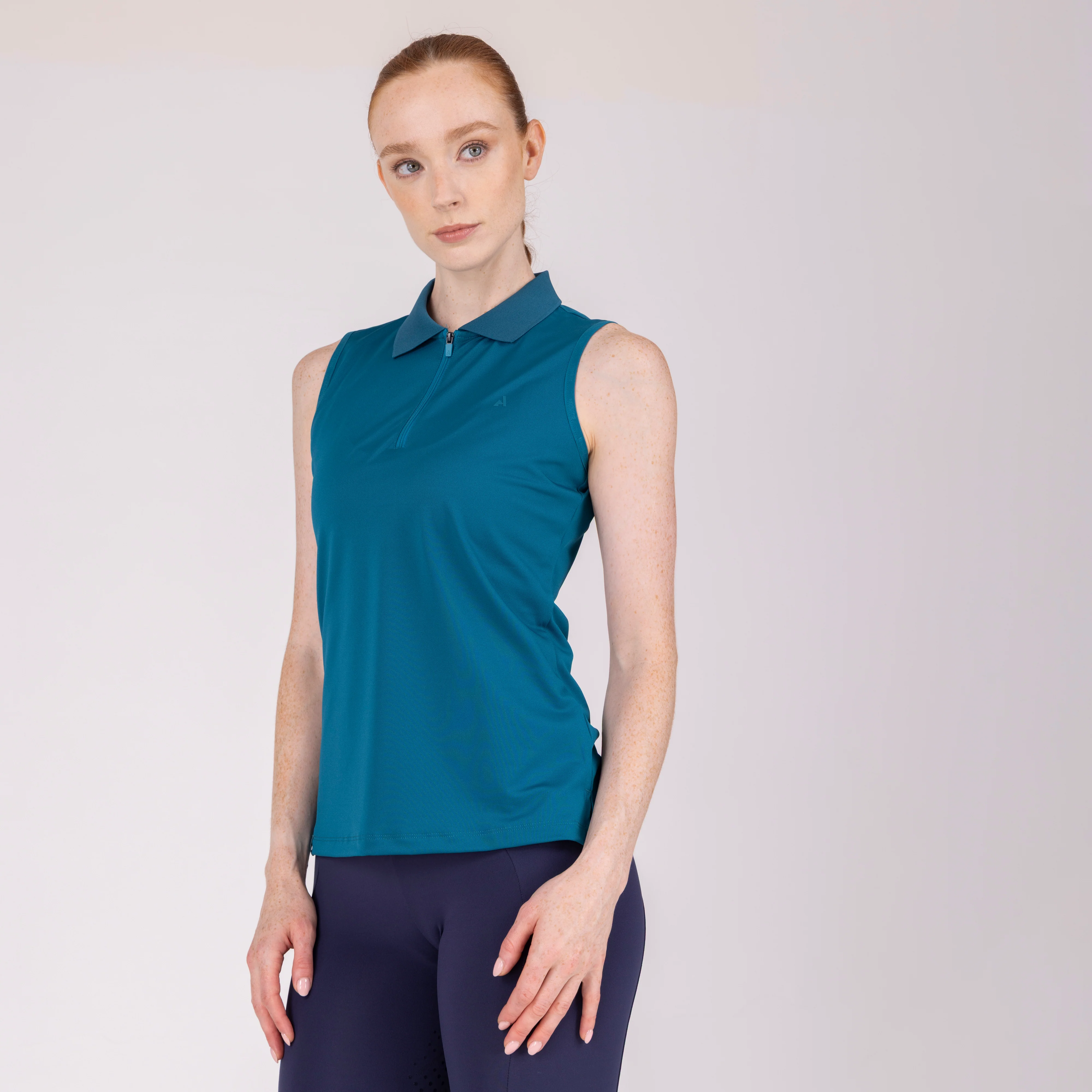 Shires Aubrion Ladies React Sleeveless Tech Polo - Image 4