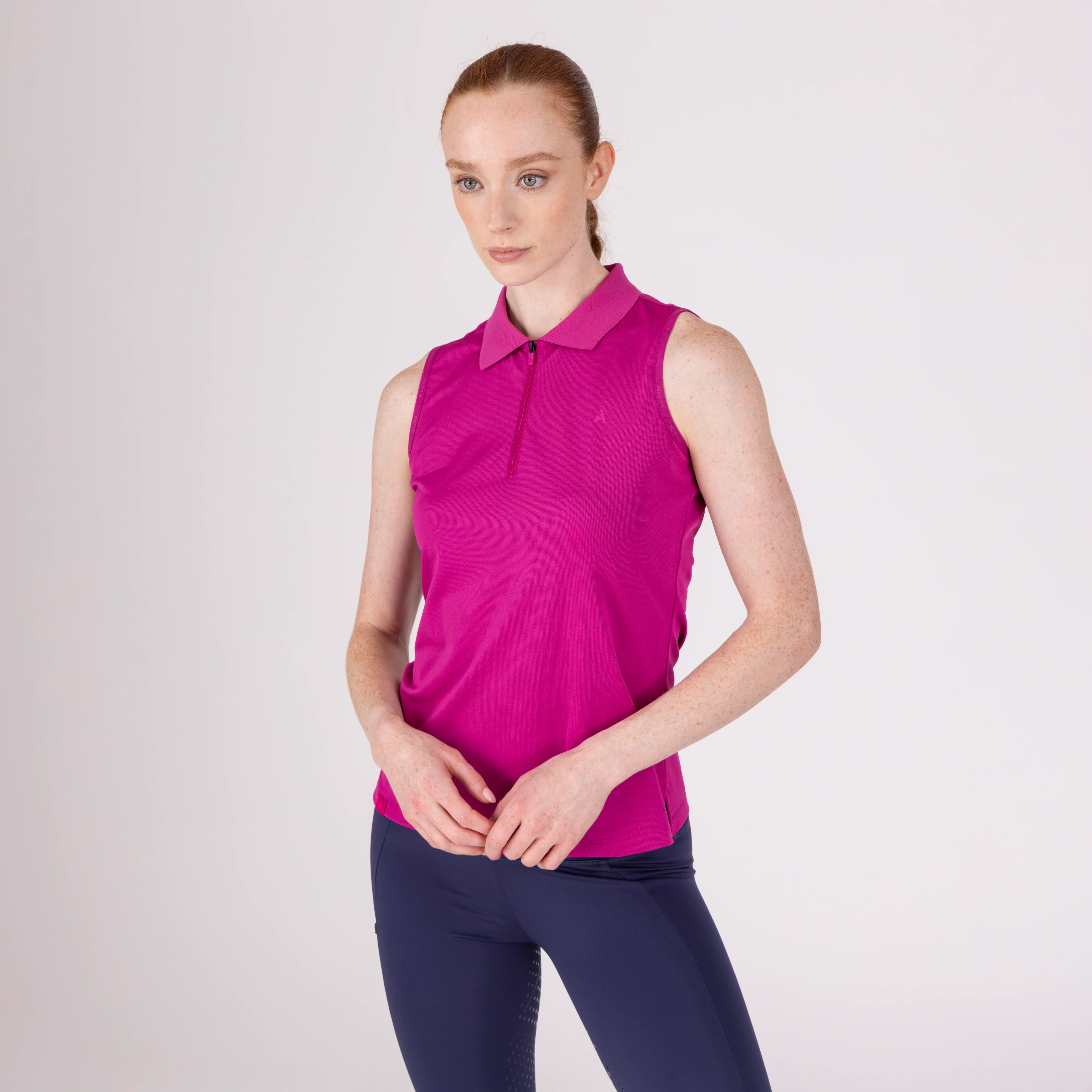 Shires Aubrion Ladies React Sleeveless Tech Polo - Image 7
