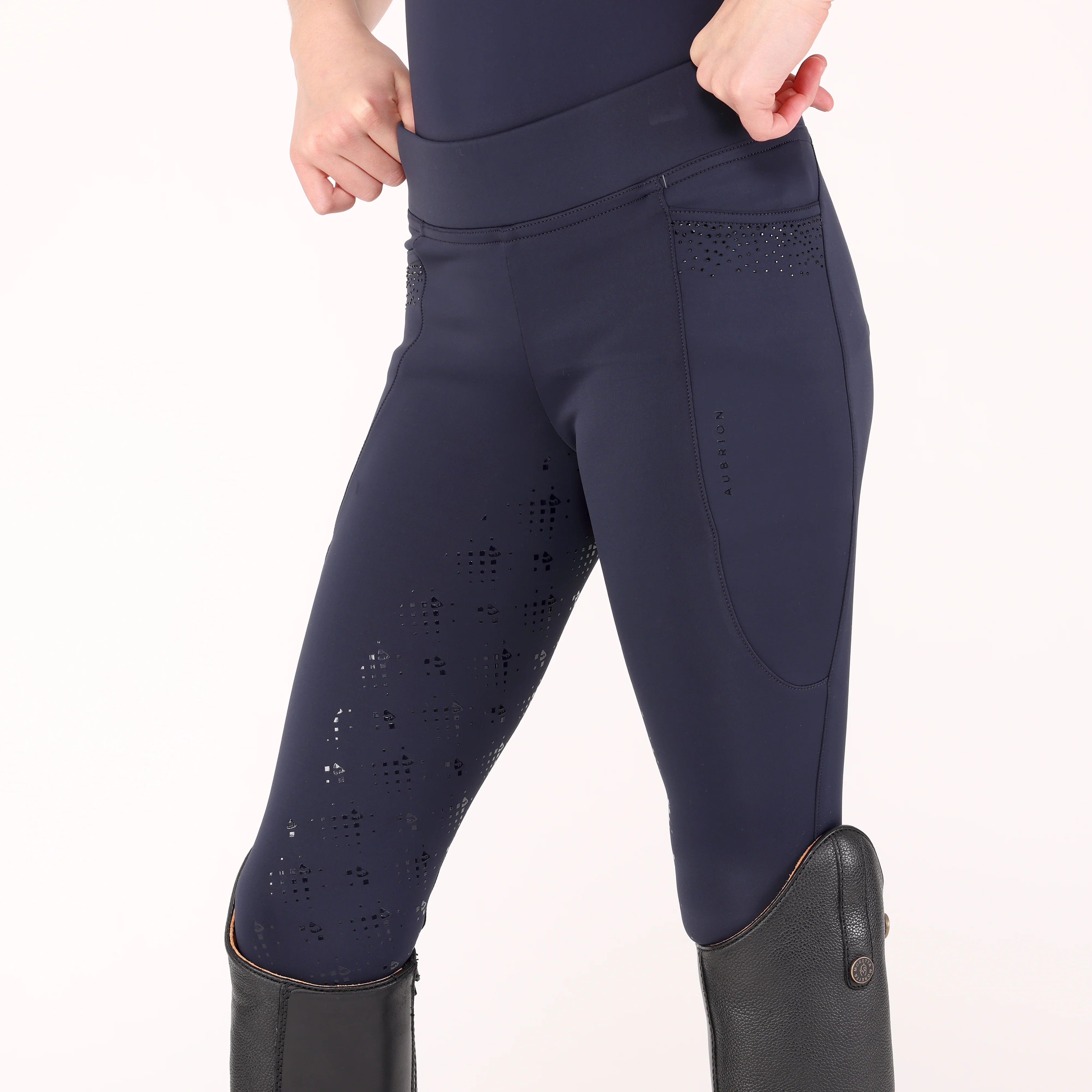 Shires Aubrion Optima GX Riding Tights - Young Rider - Image 19