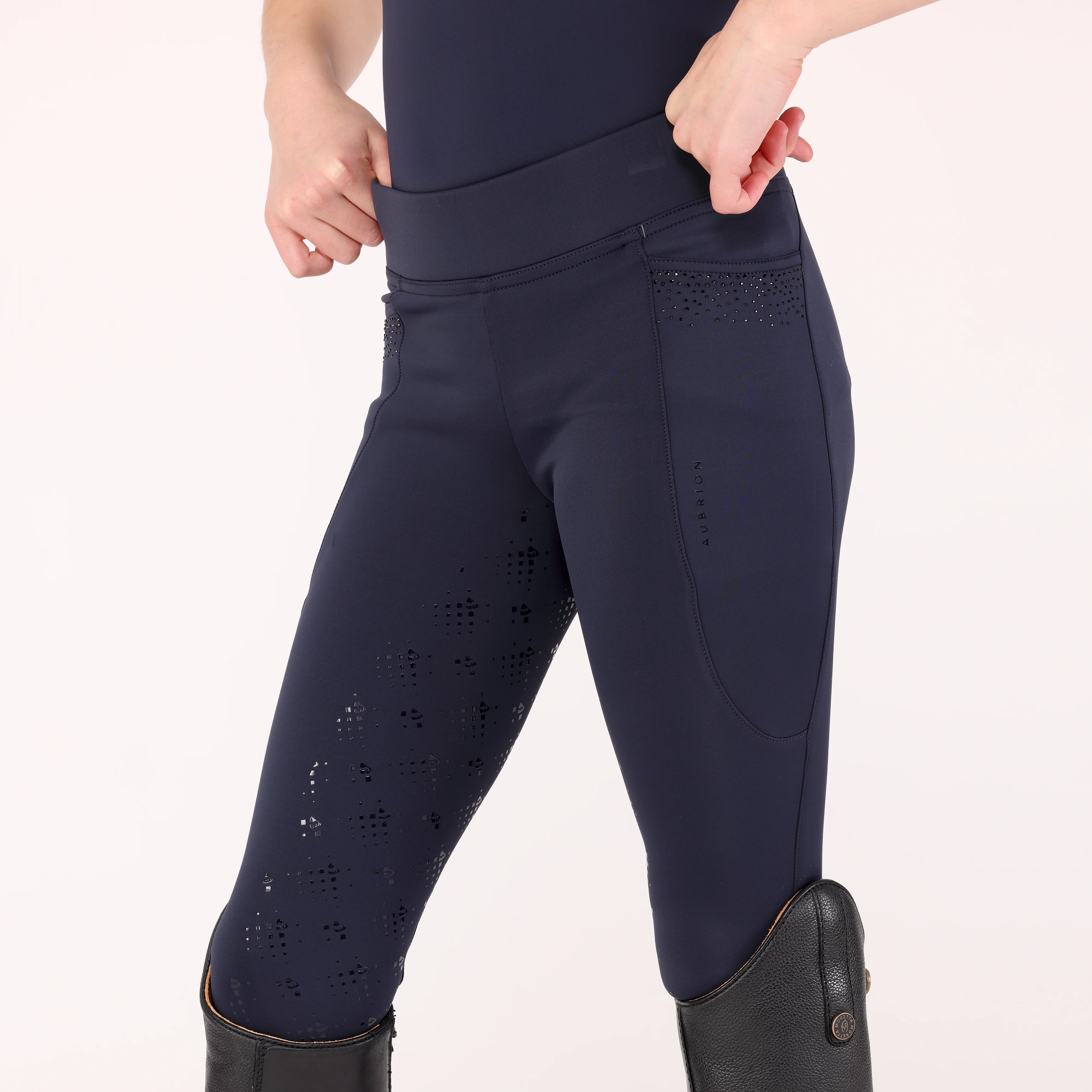 Shires Aubrion Optima GX Riding Tights - Young Rider - Image 20