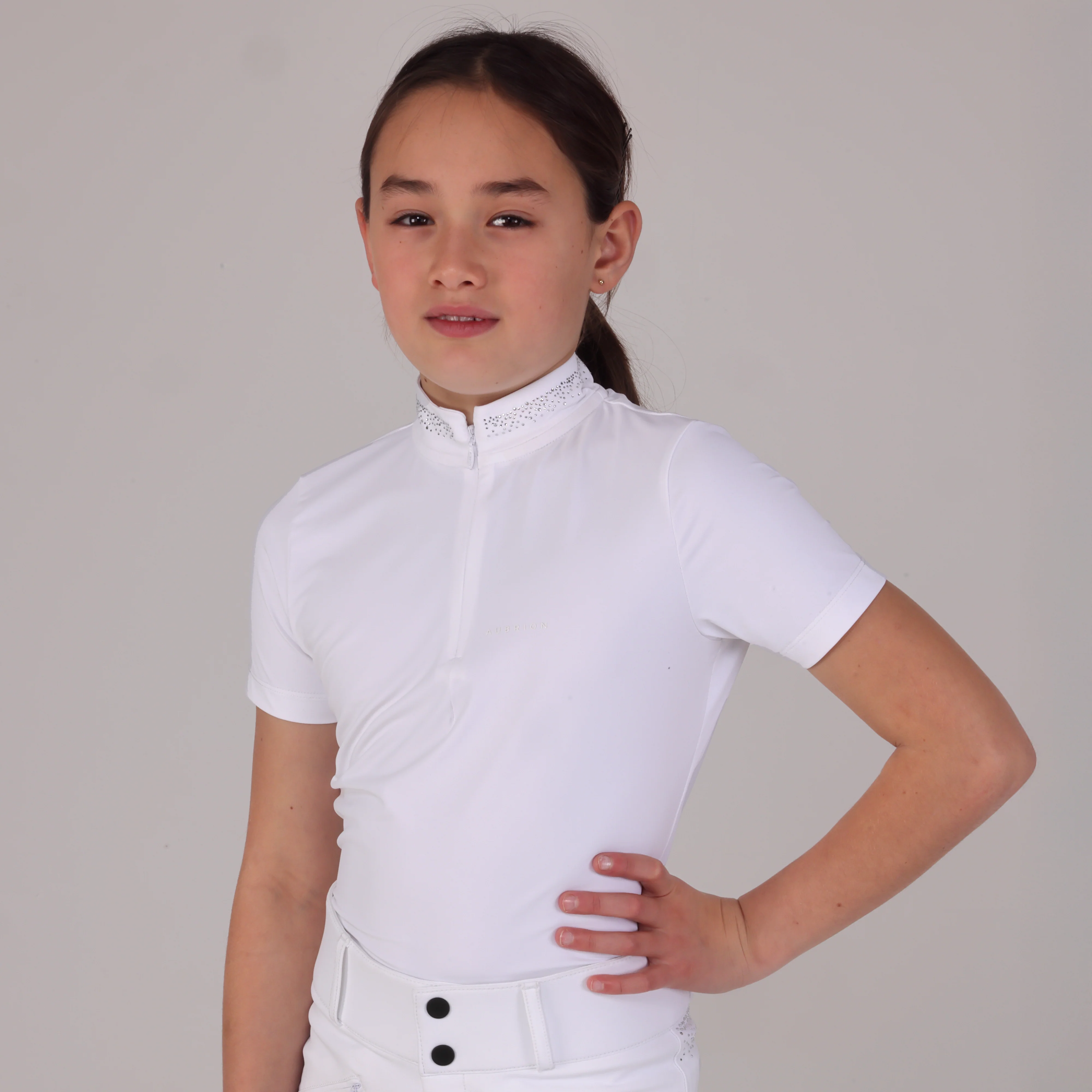 Shires Aubrion Optima GX Show Shirt - Young Rider - Image 19