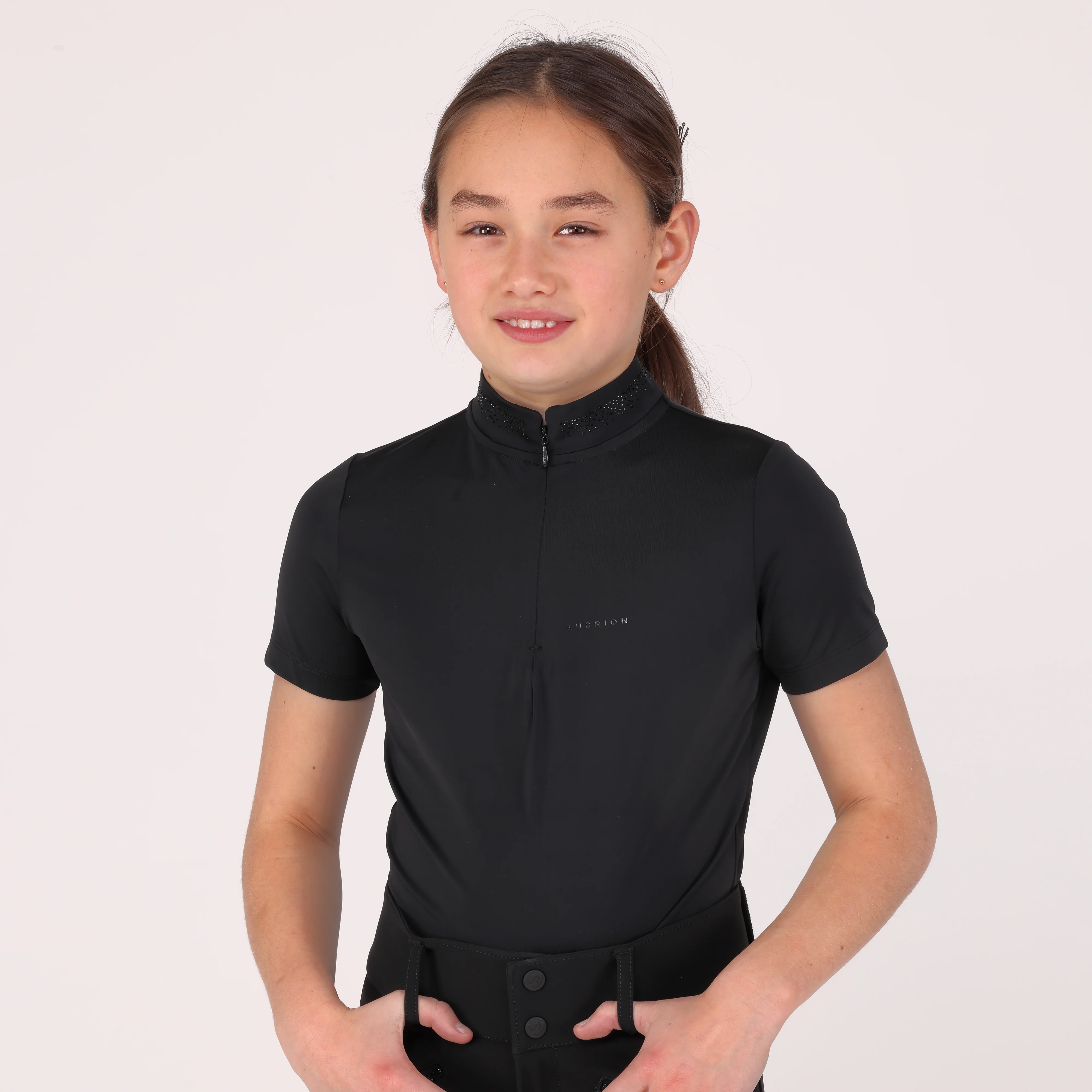 Shires Aubrion Optima GX Show Shirt - Young Rider - Image 4