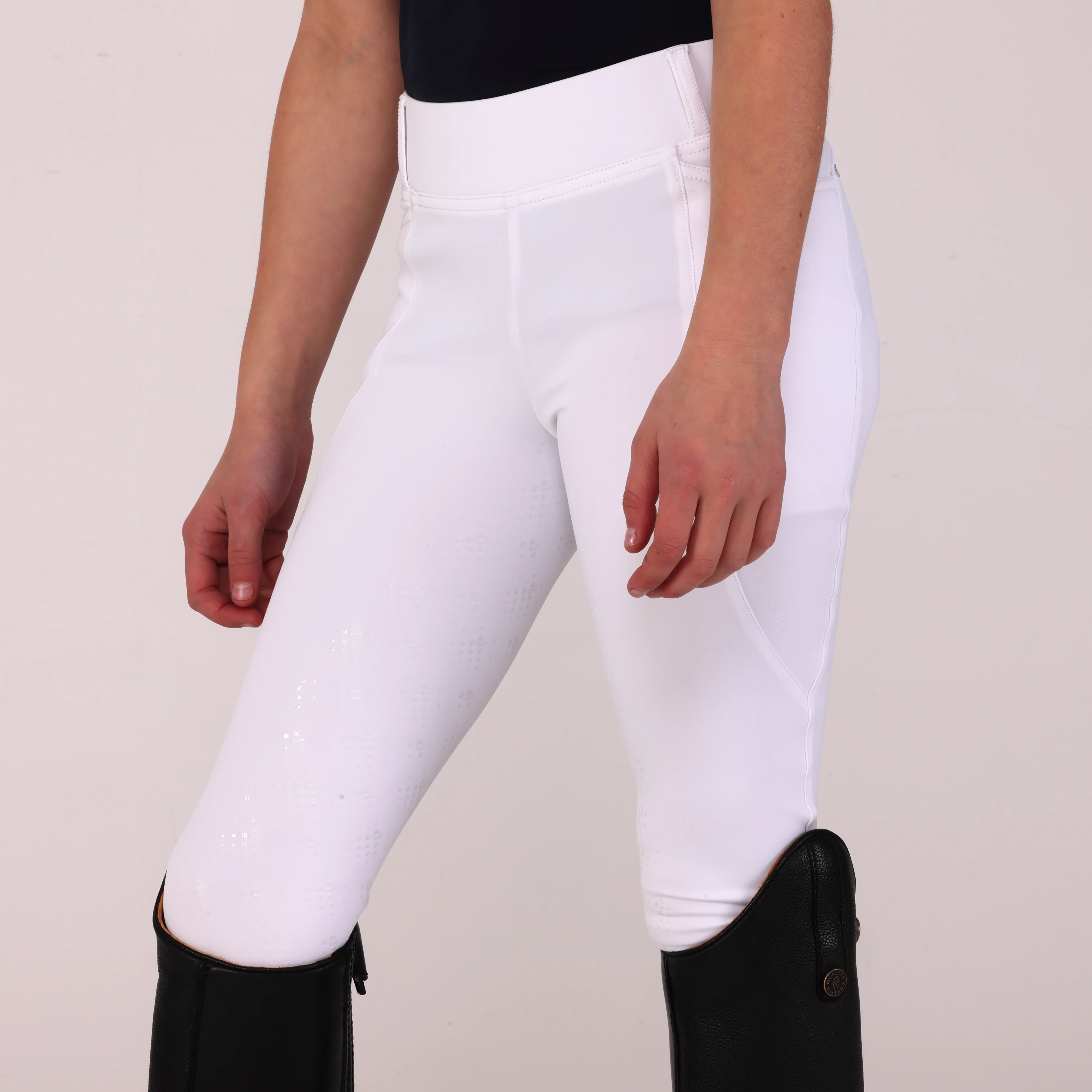 Shires Aubrion Optima LX Riding Tights - Young Rider - Image 35
