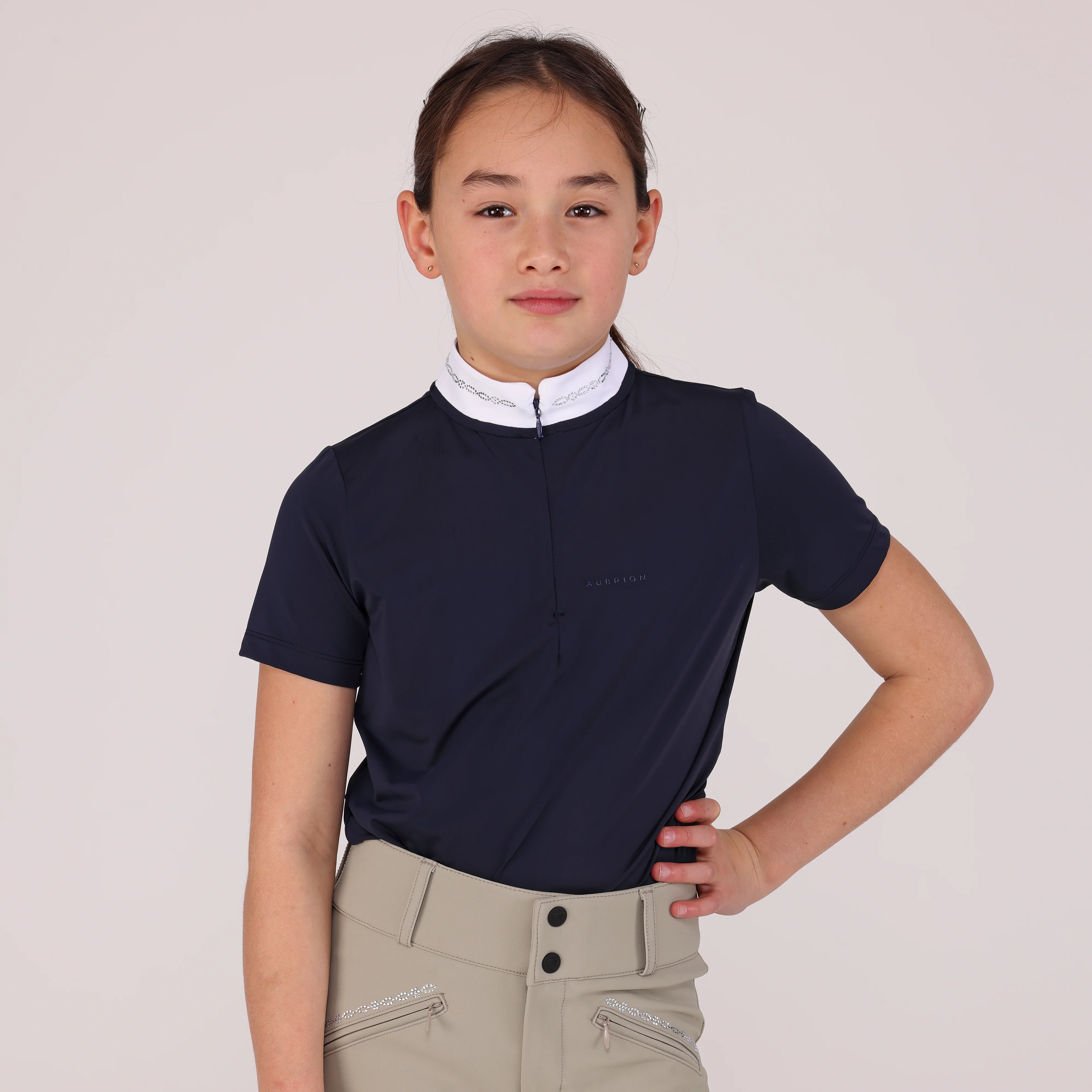 Shires Aubrion Optima LX Show Shirt - Young Rider - Image 13