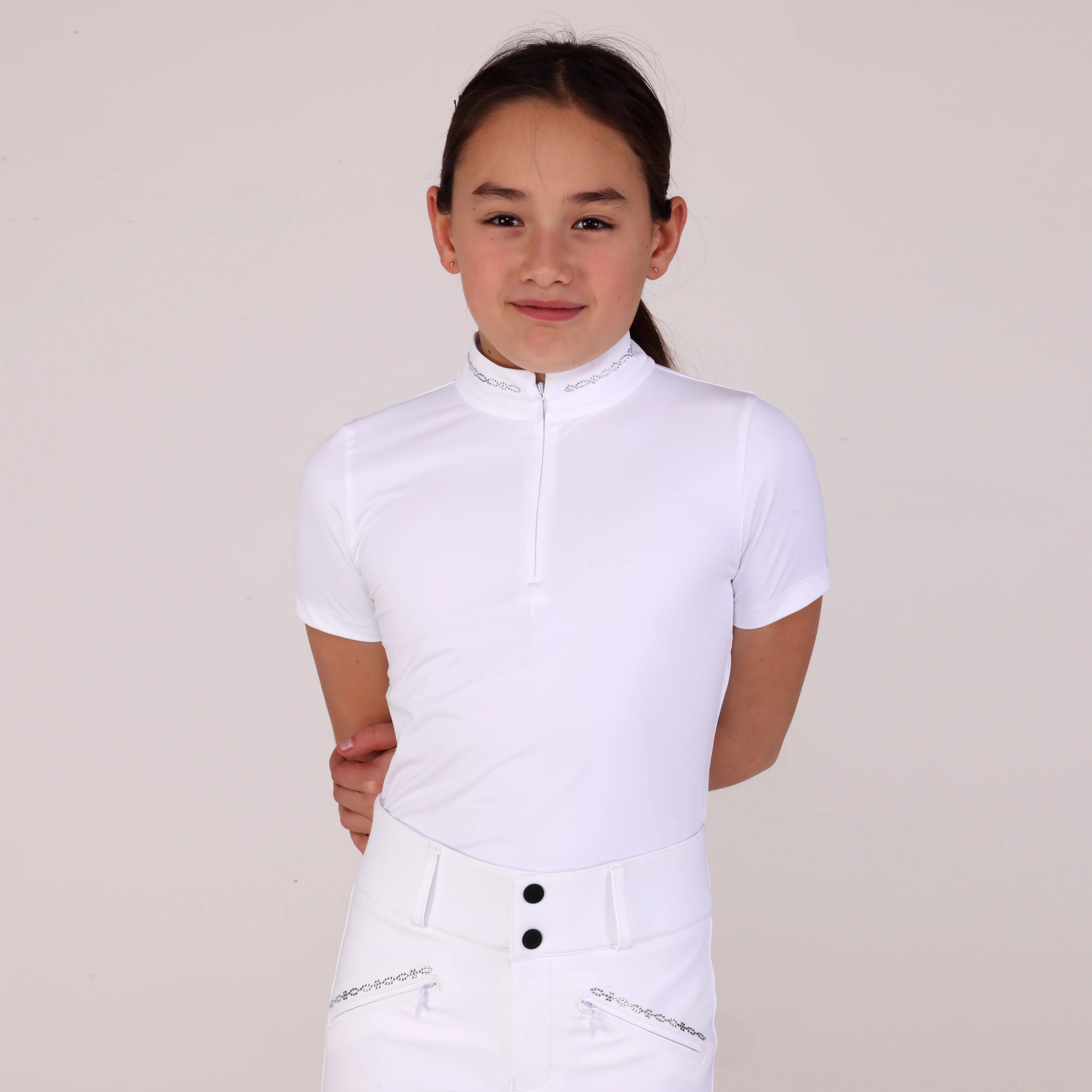 Shires Aubrion Optima LX Show Shirt - Young Rider - Image 18