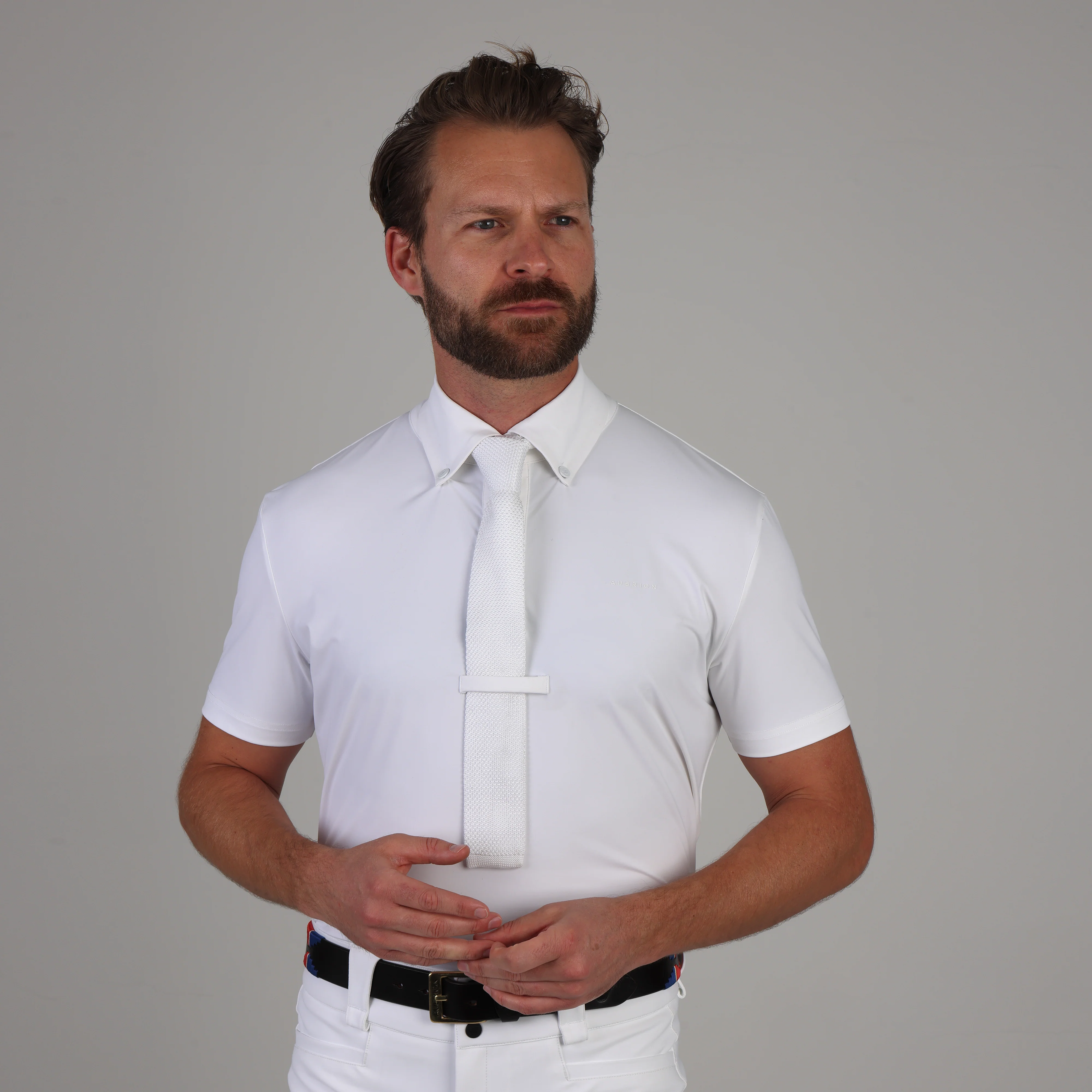 Shires Aubrion Optima MX Button Show Shirt - Mens - Image 13