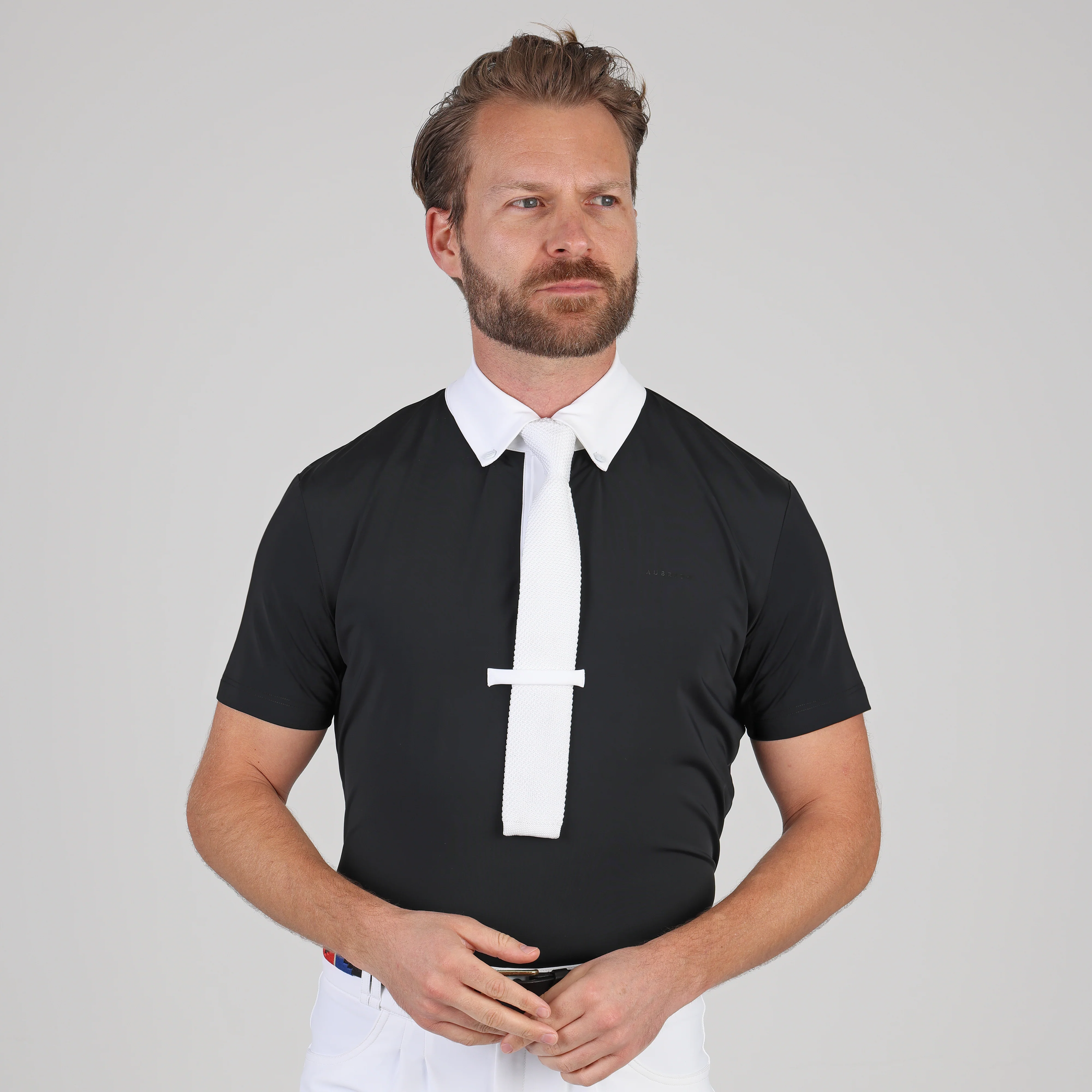Shires Aubrion Optima MX Button Show Shirt - Mens - Image 4