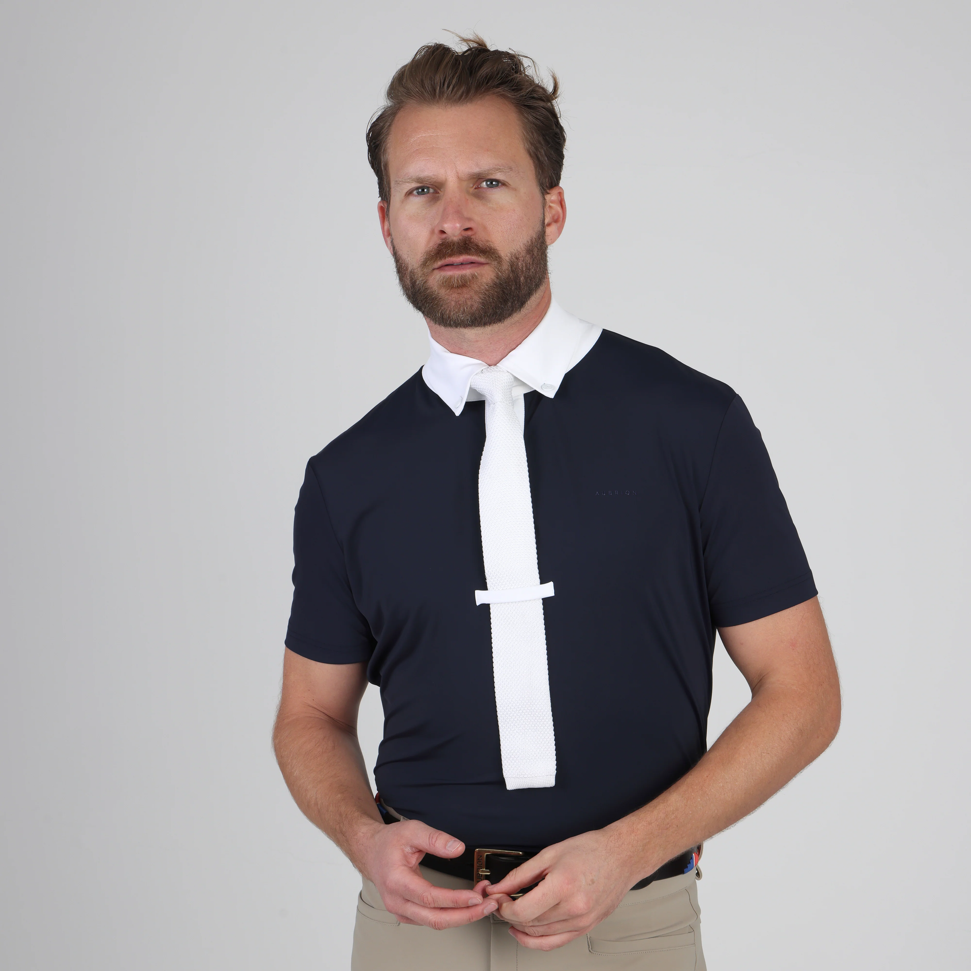 Shires Aubrion Optima MX Button Show Shirt - Mens - Image 8