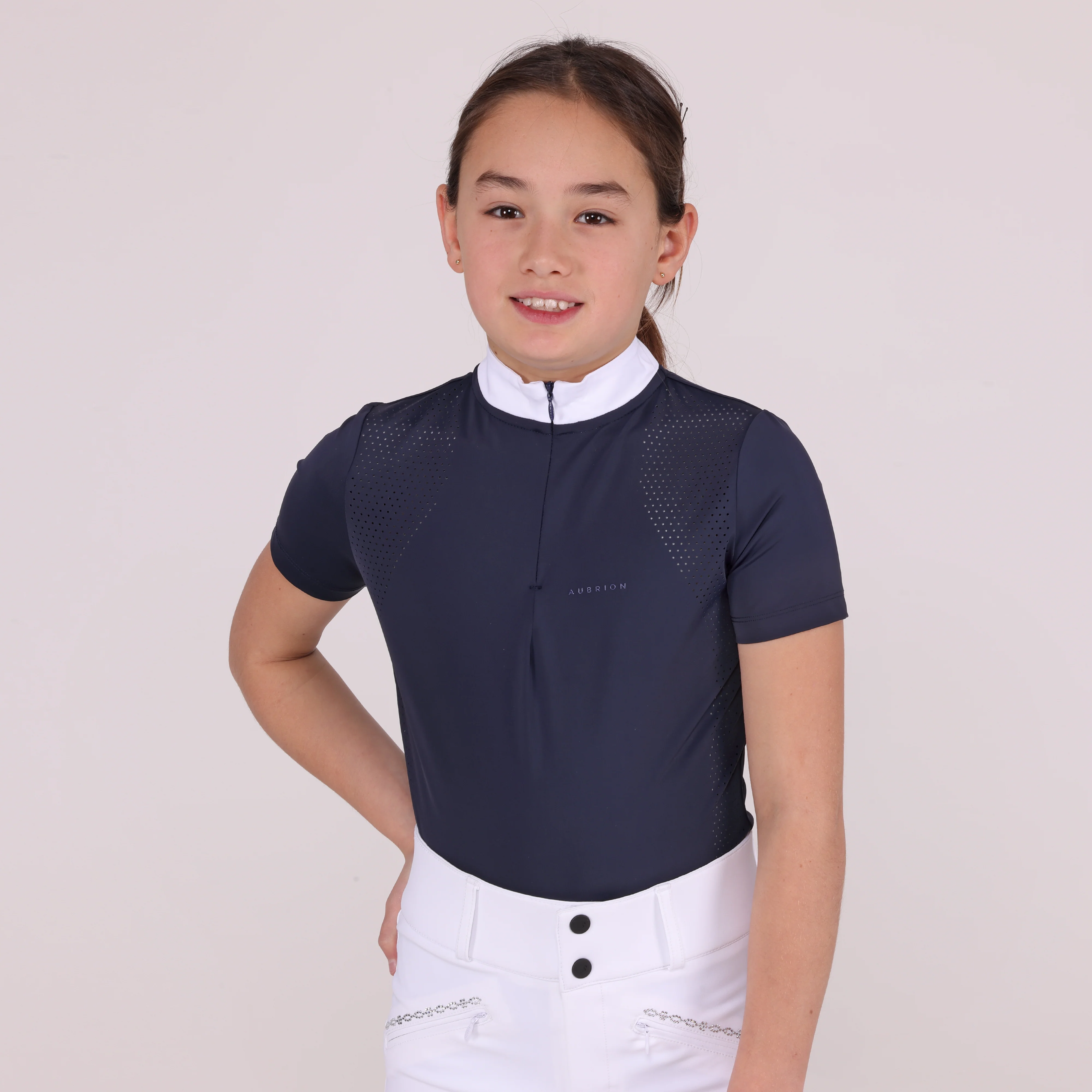 Shires Aubrion Optima QX Show Shirt - Young Rider - Image 20