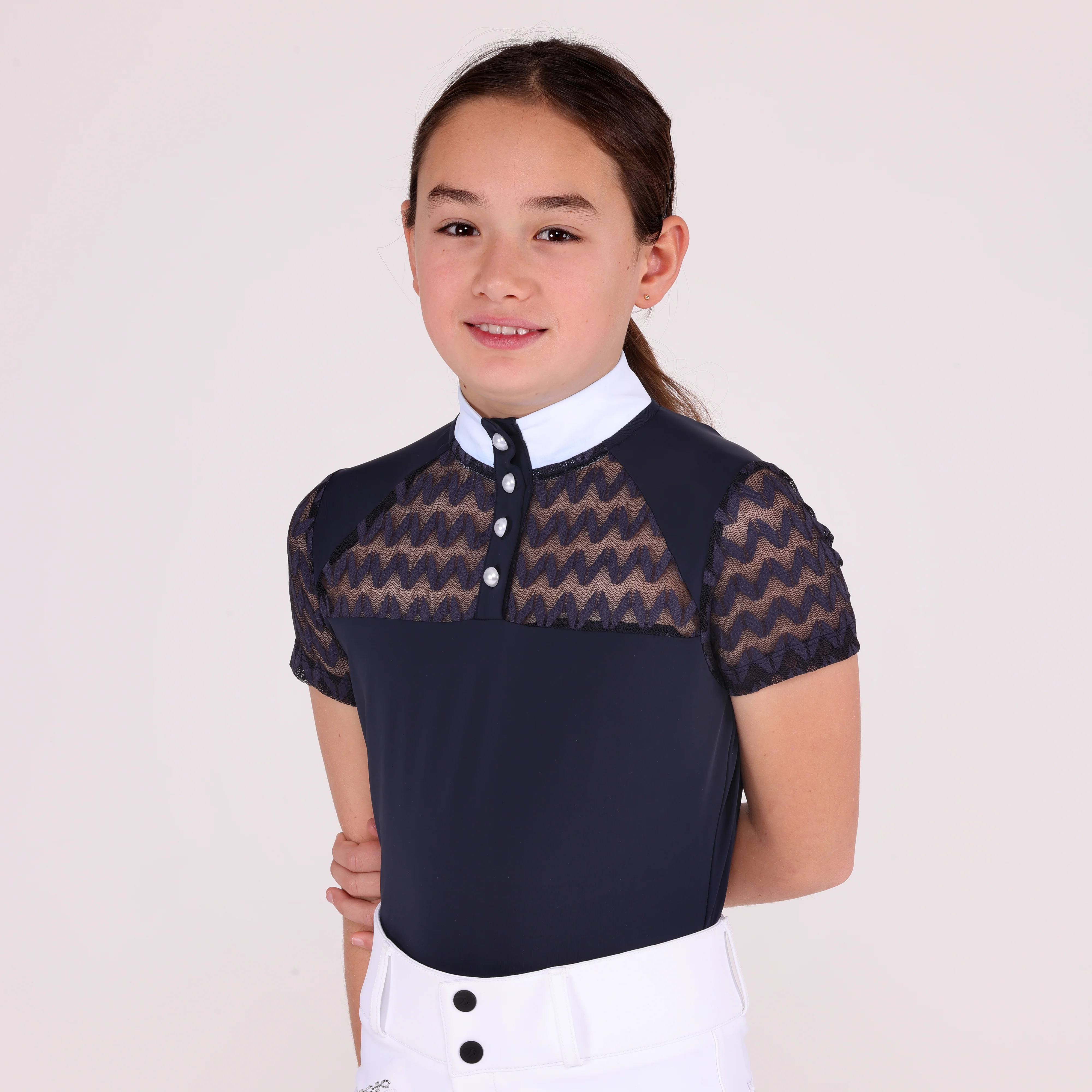 Shires Aubrion Optima VX Show Shirt - Young Rider - Image 13