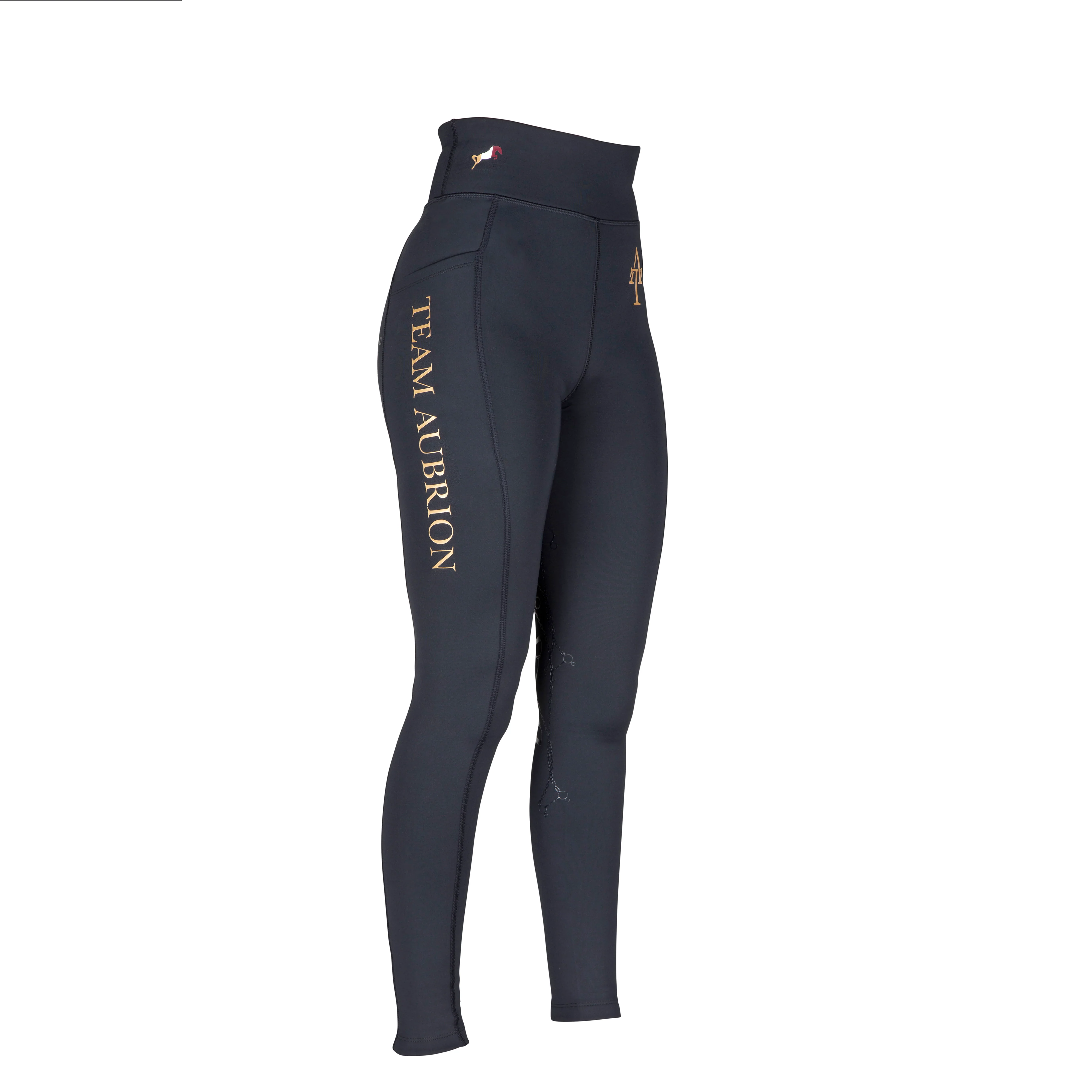 Shires Aubrion Team Winter Riding Tights - Image 2