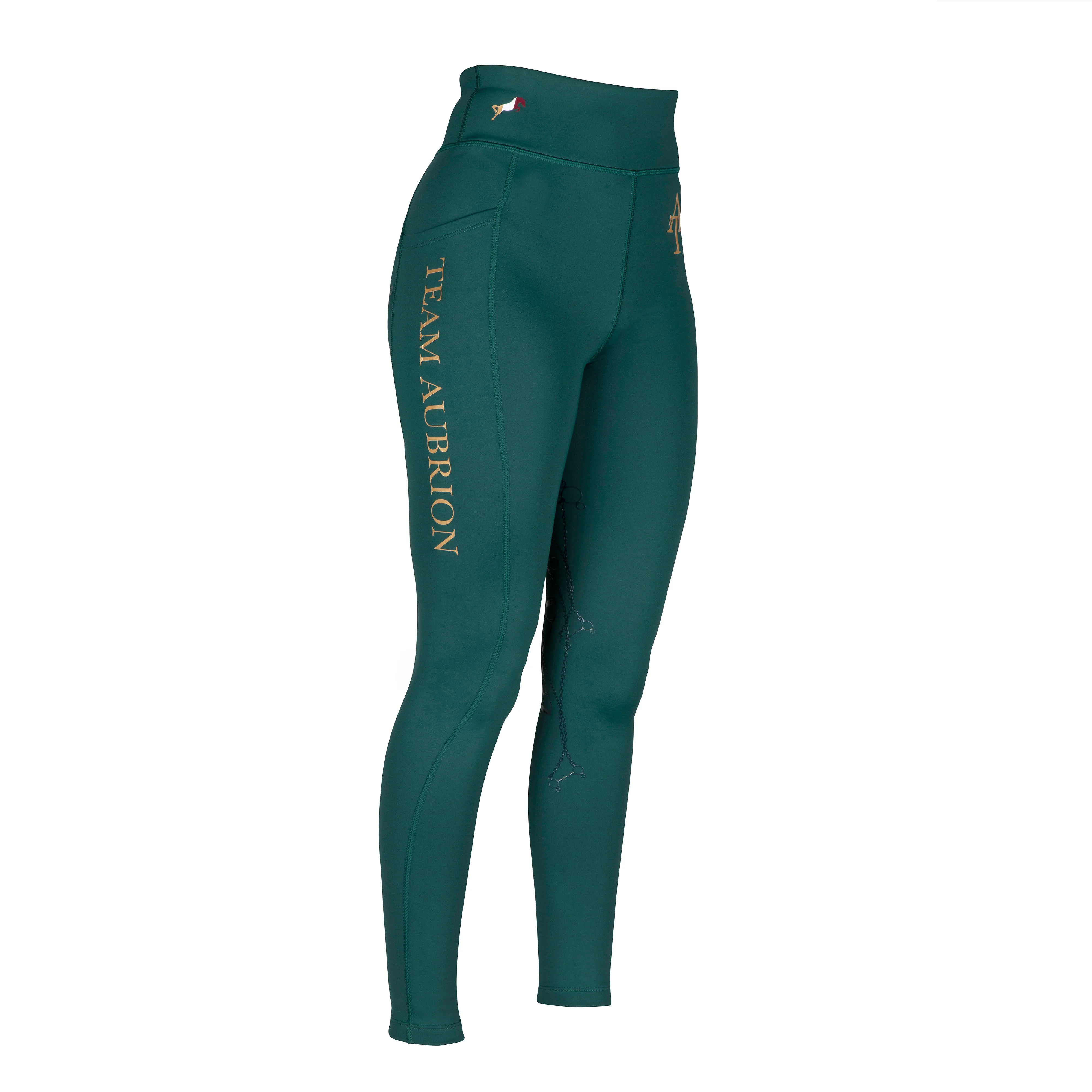 Shires Aubrion Team Winter Riding Tights - Image 7