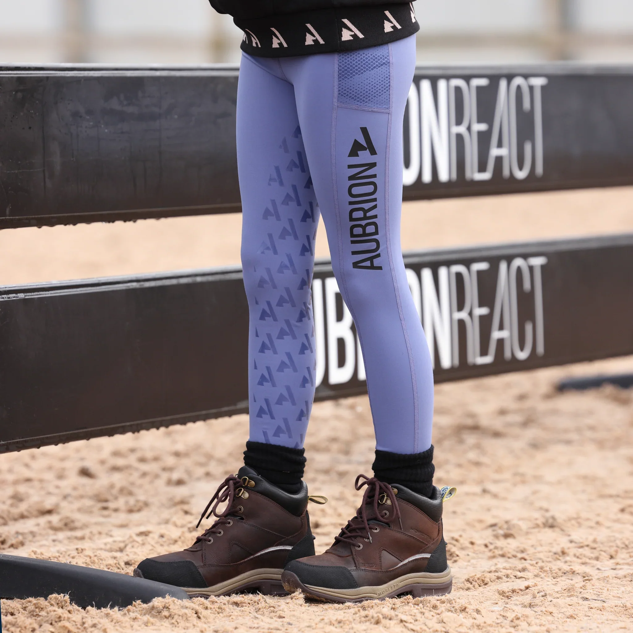 Shires Aubrion Young Rider React Non-Stop Riding Tights - Image 26