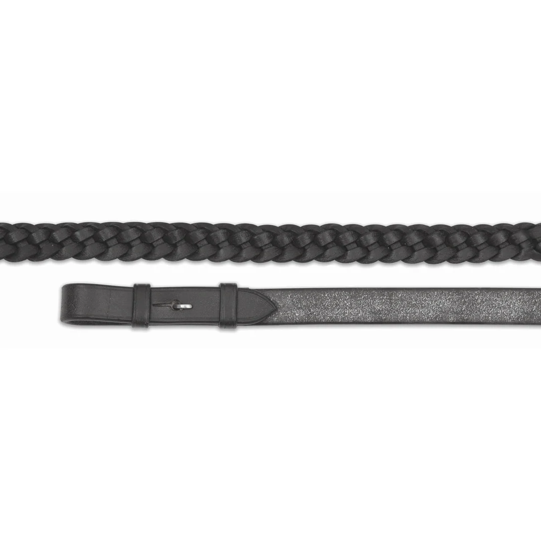 Shires Velociti GARA Plaited Leather Reins - Image 3