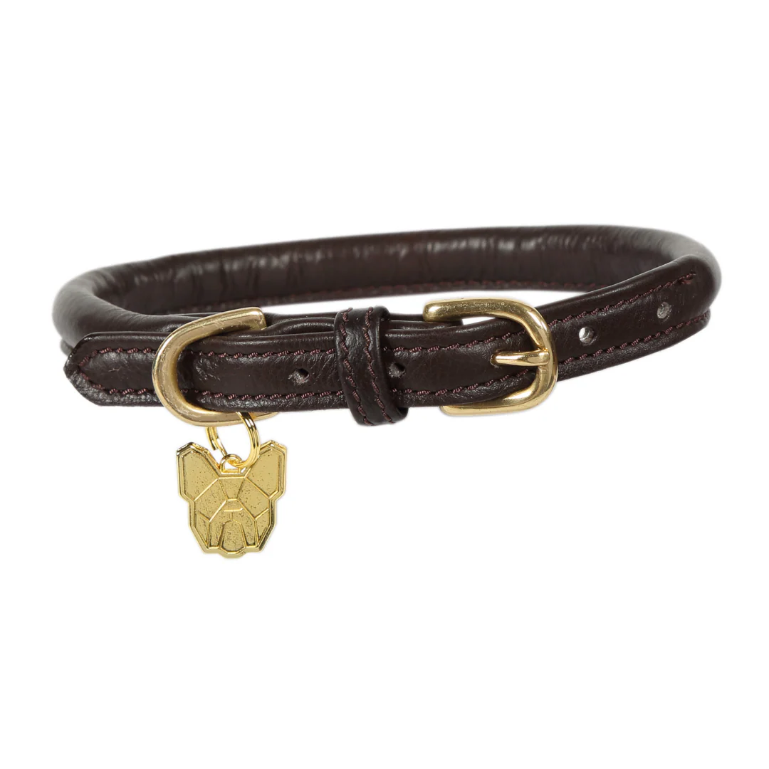 Shires Digby & Fox Rolled Leather Dog Collar - Image 6