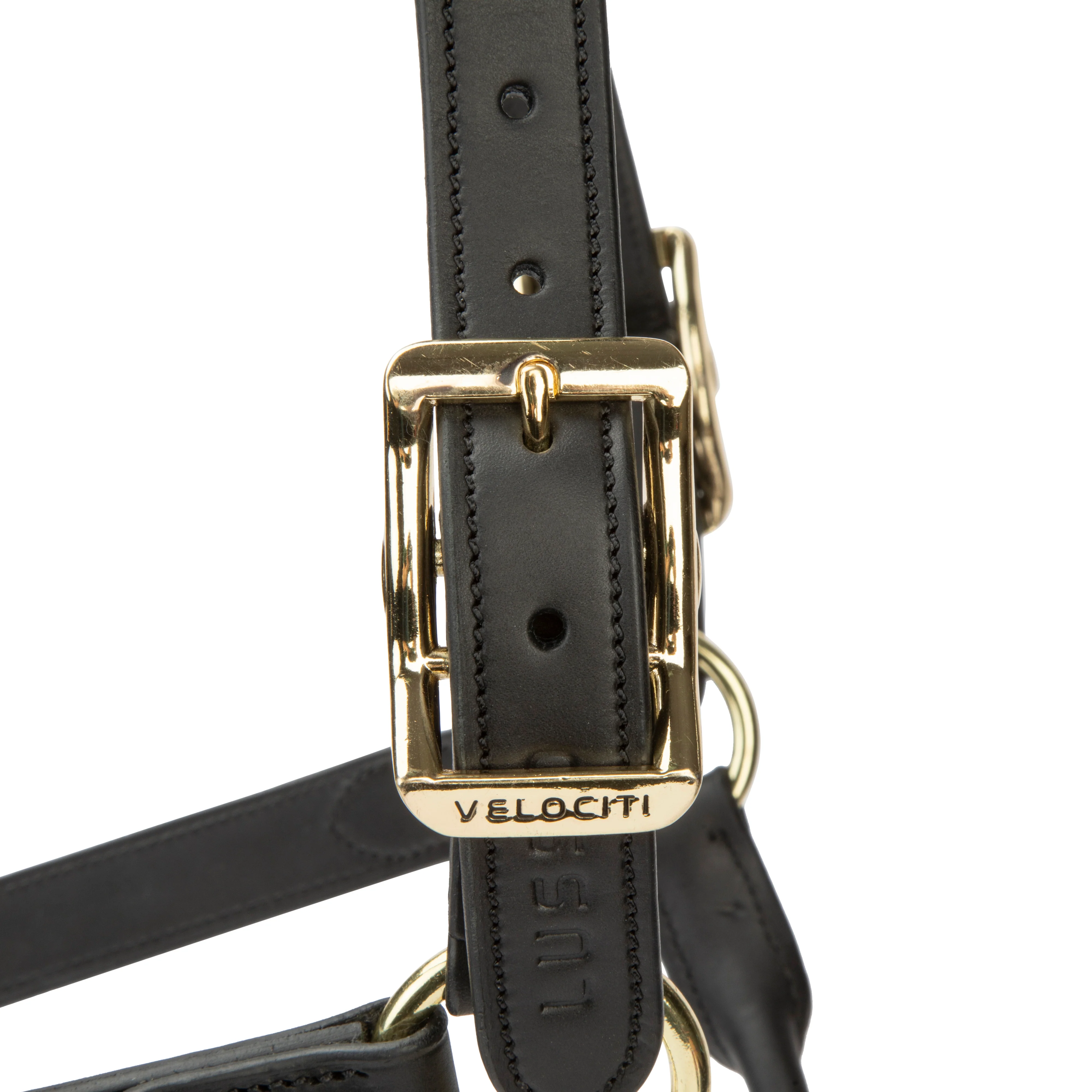 Shires Velociti Lusso Soria Leather Headcollar - Image 2