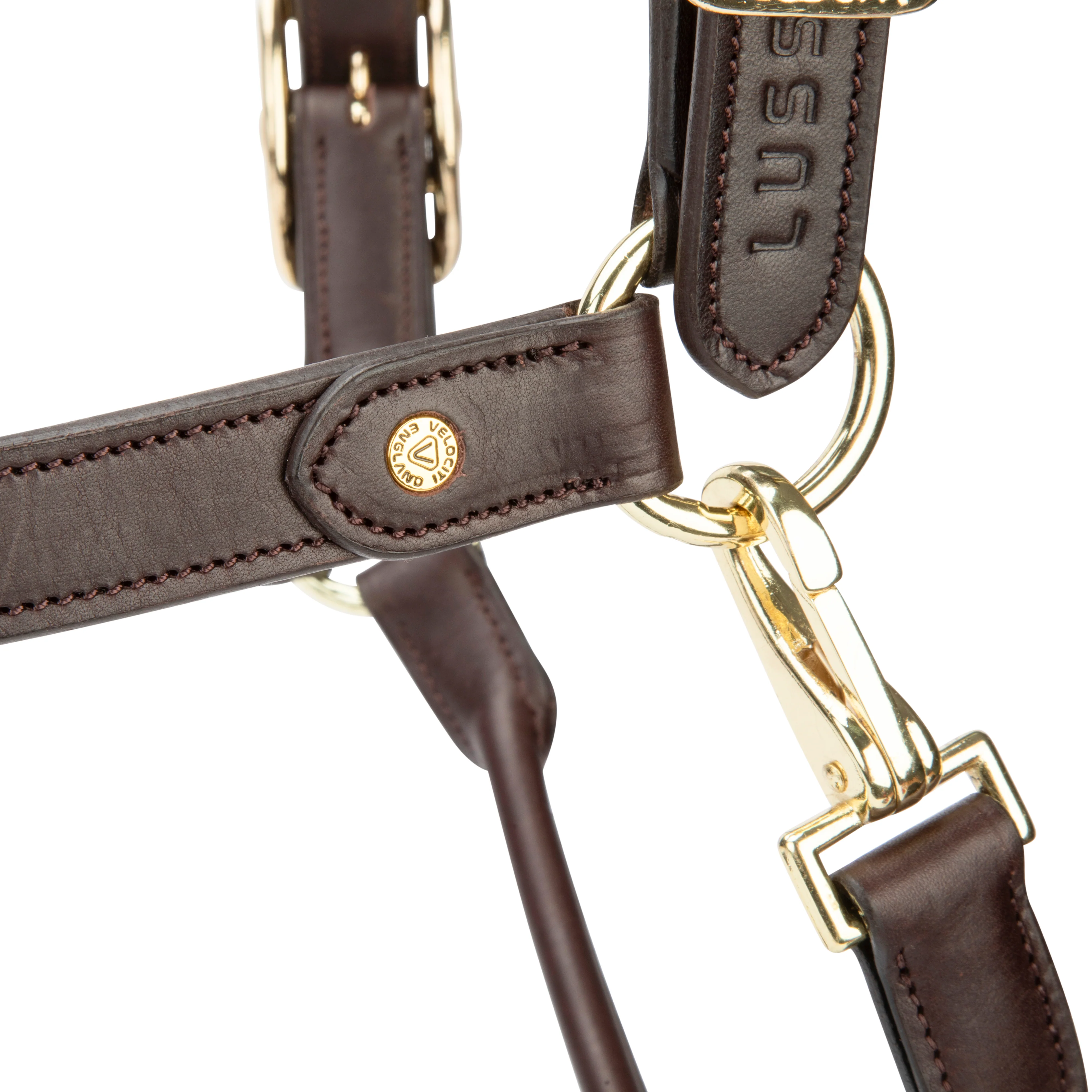 Shires Velociti Lusso Soria Leather Headcollar - Image 20