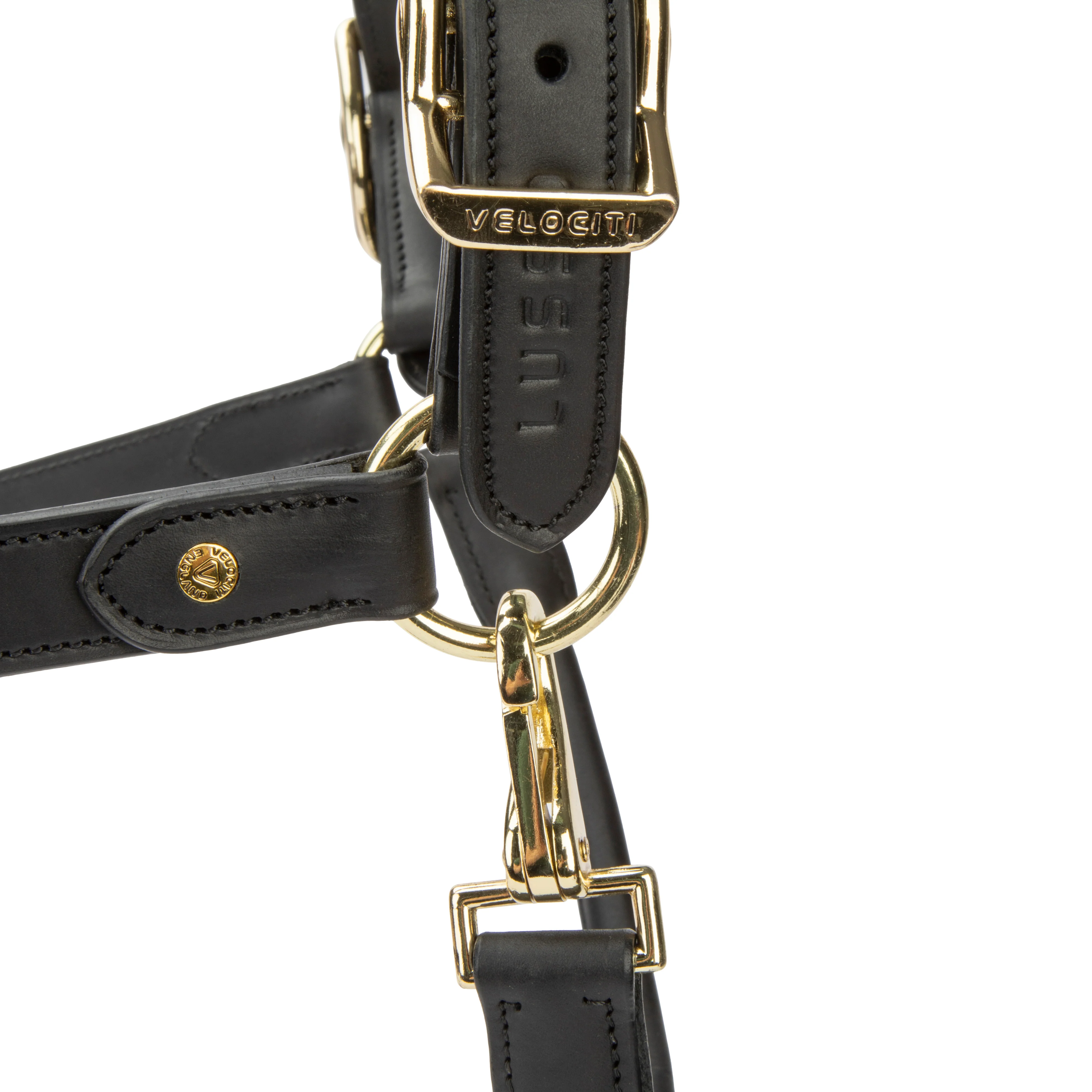 Shires Velociti Lusso Soria Leather Headcollar - Image 3