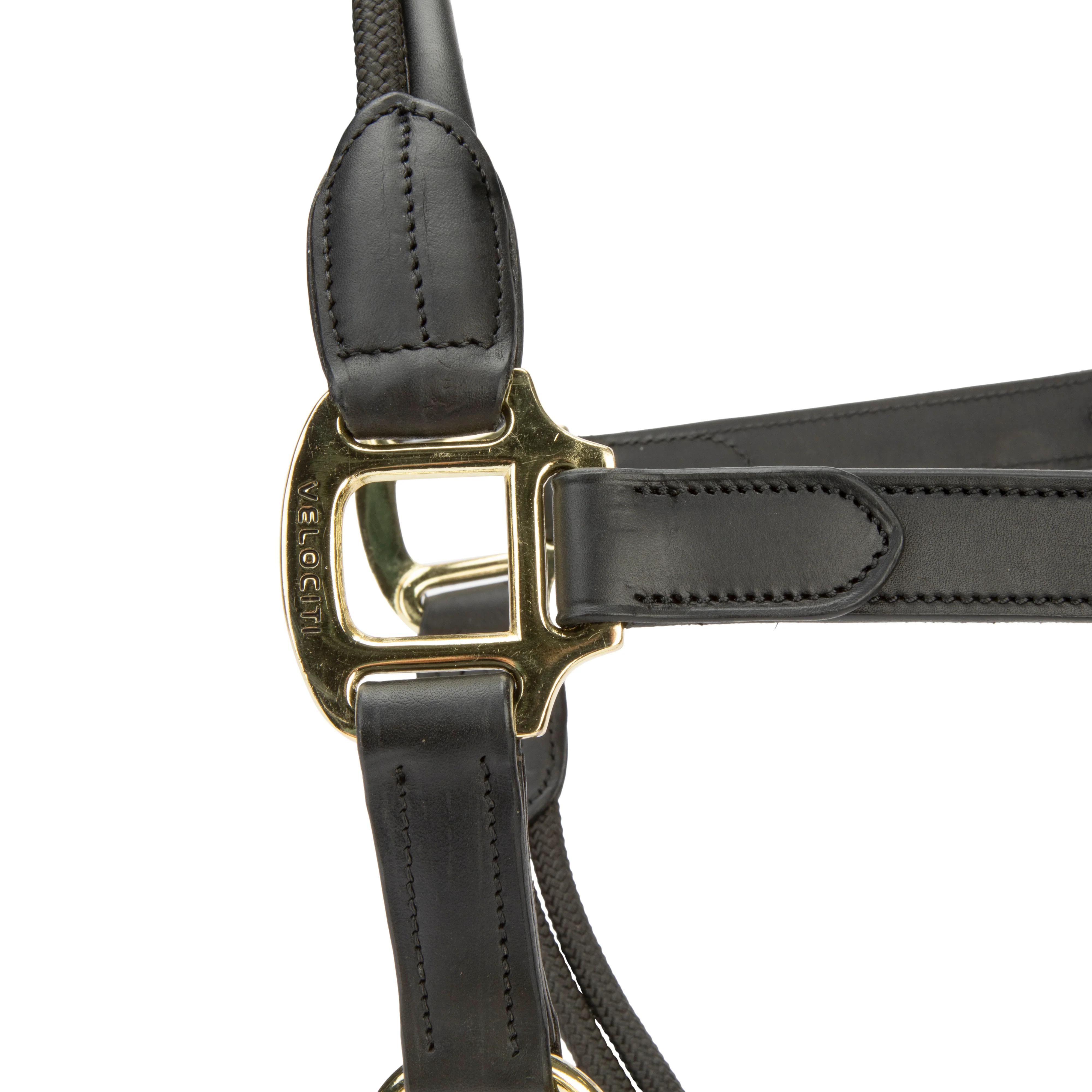 Shires Velociti Lusso Soria Leather Headcollar - Image 4