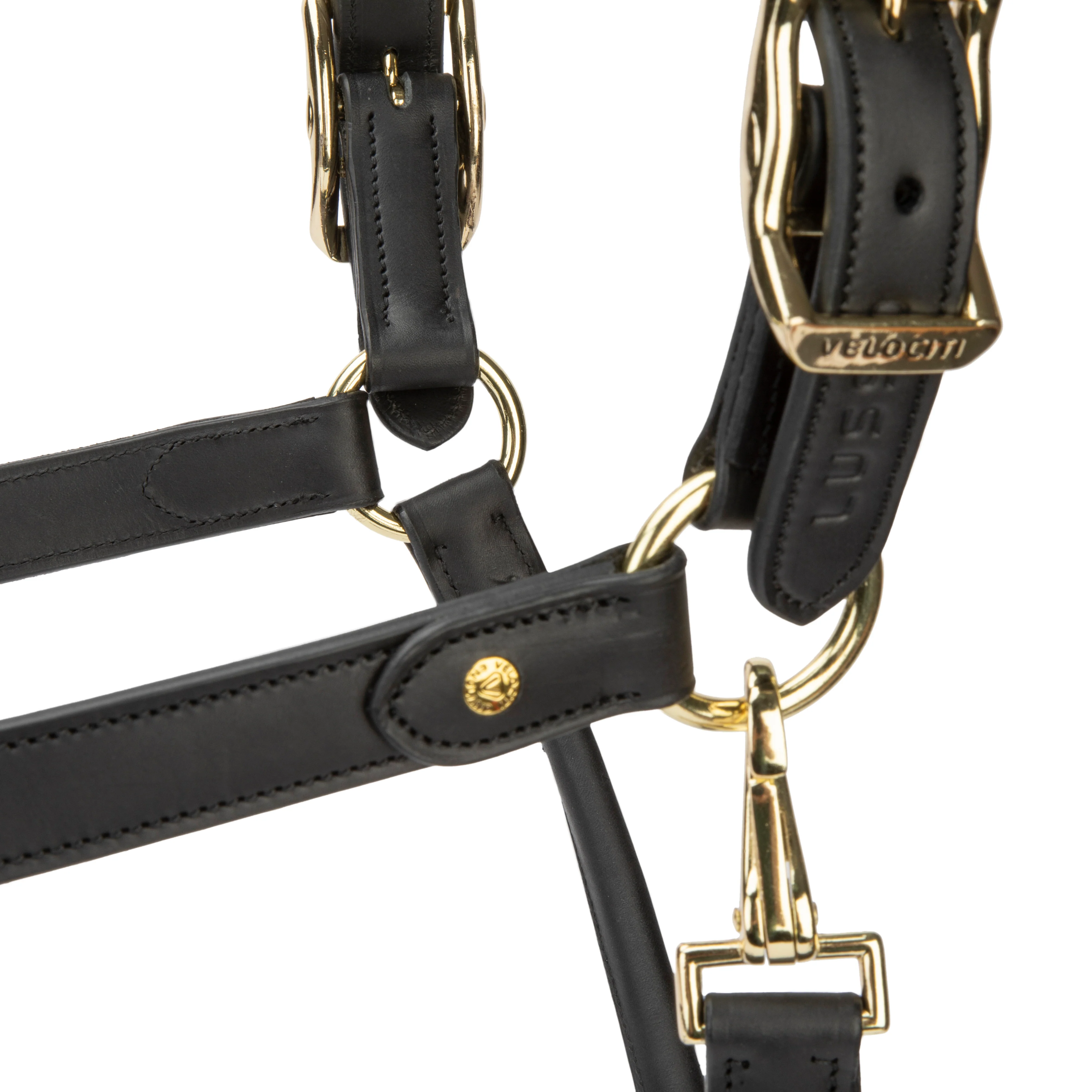 Shires Velociti Lusso Soria Leather Headcollar - Image 9