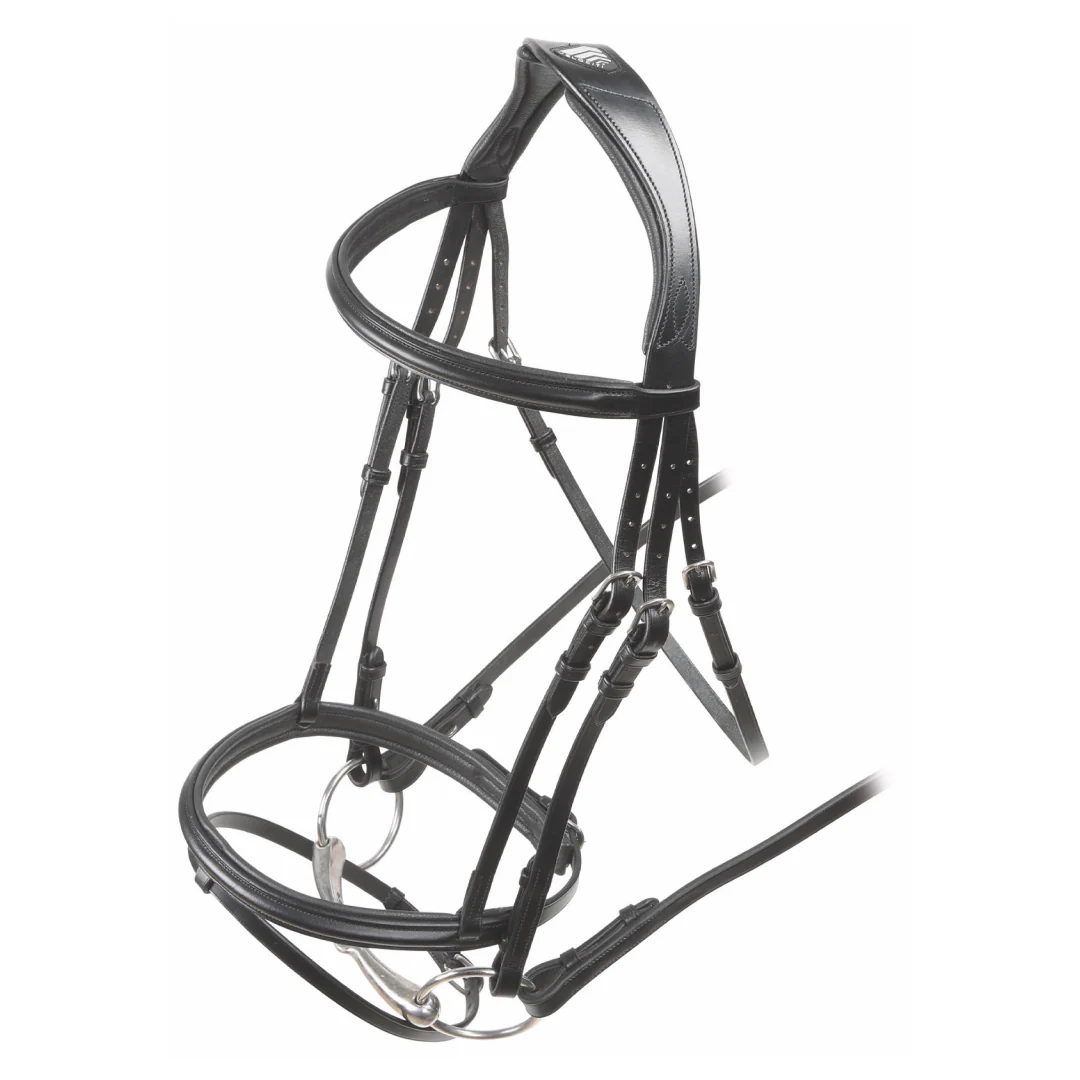 Shires Velociti RAPIDA Padded Raised Flash Bridle - Image 4