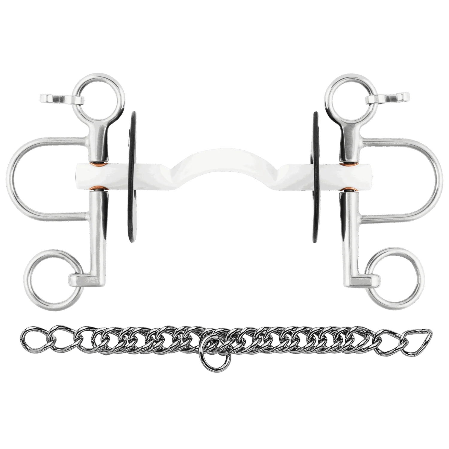 Sprenger Nathe Pelham Soft Mullen Mouth 15mm With 5.5cm Port Cheeks