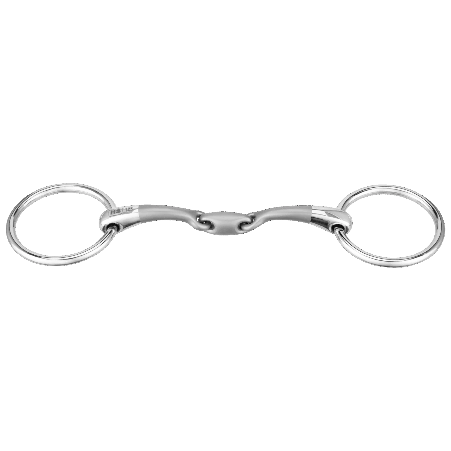 Sprenger Satinox Bradoon 12mm Stainless Steel Double Jointed 55mm Ring