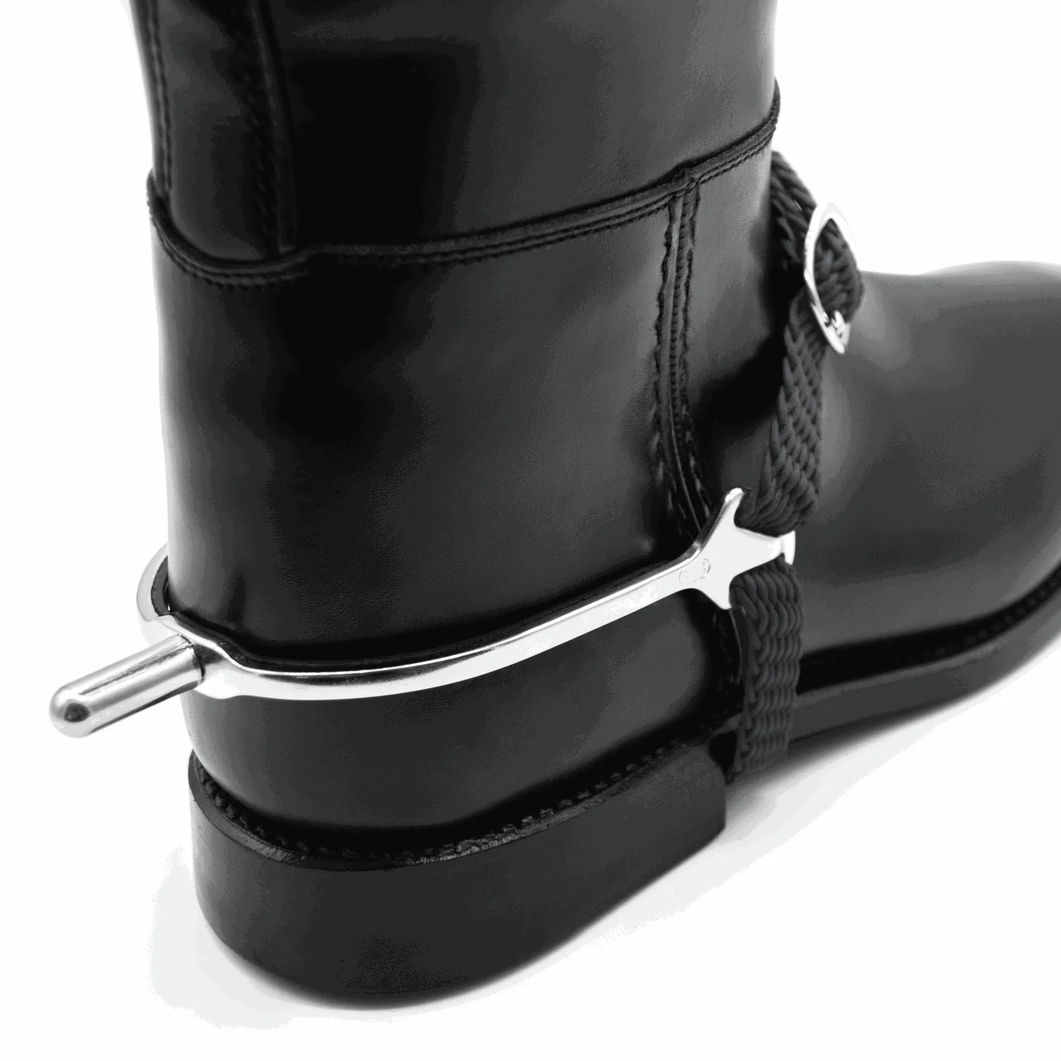 Sprenger Slimline Stainless Steel Flat Neck Boot Protect Spurs - Image 7