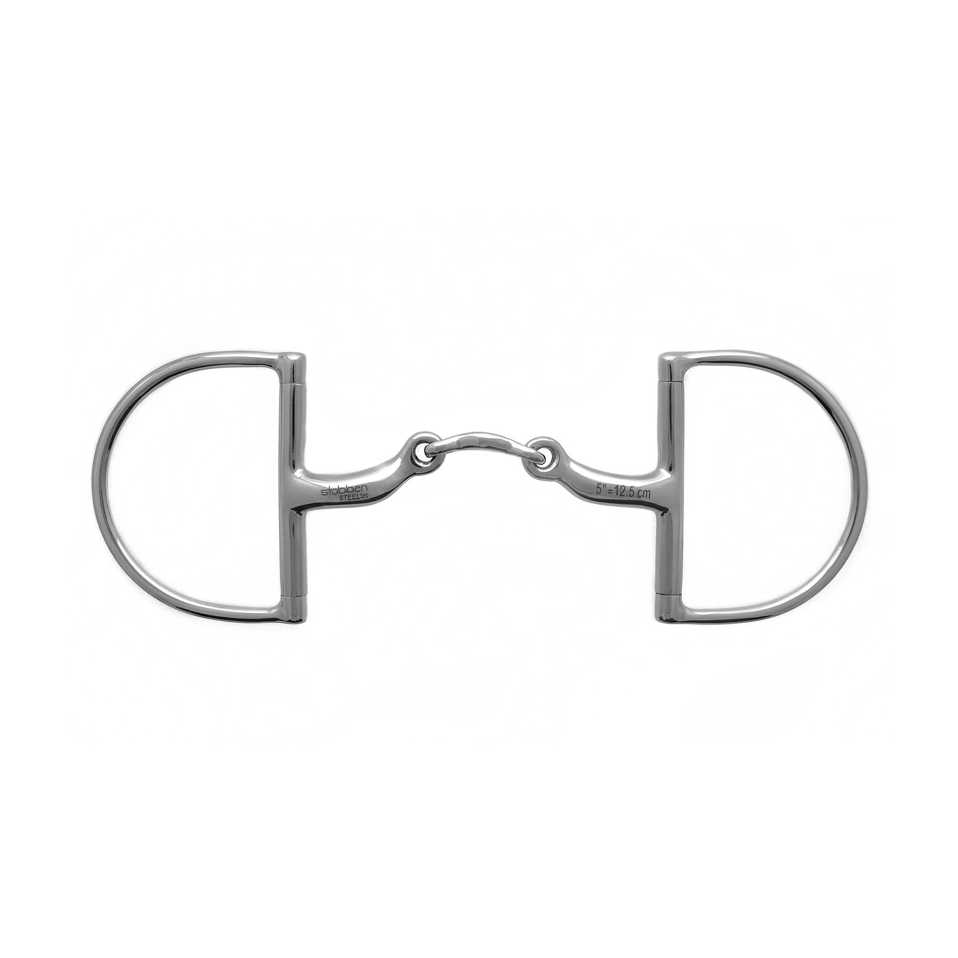Stubben 2259 Anatomic D-Ring Stainless Steel Double Broken Bit