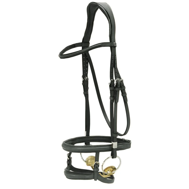 Stubben 2700 Pro-Jump Tandem Noseband Snaffle Bridle