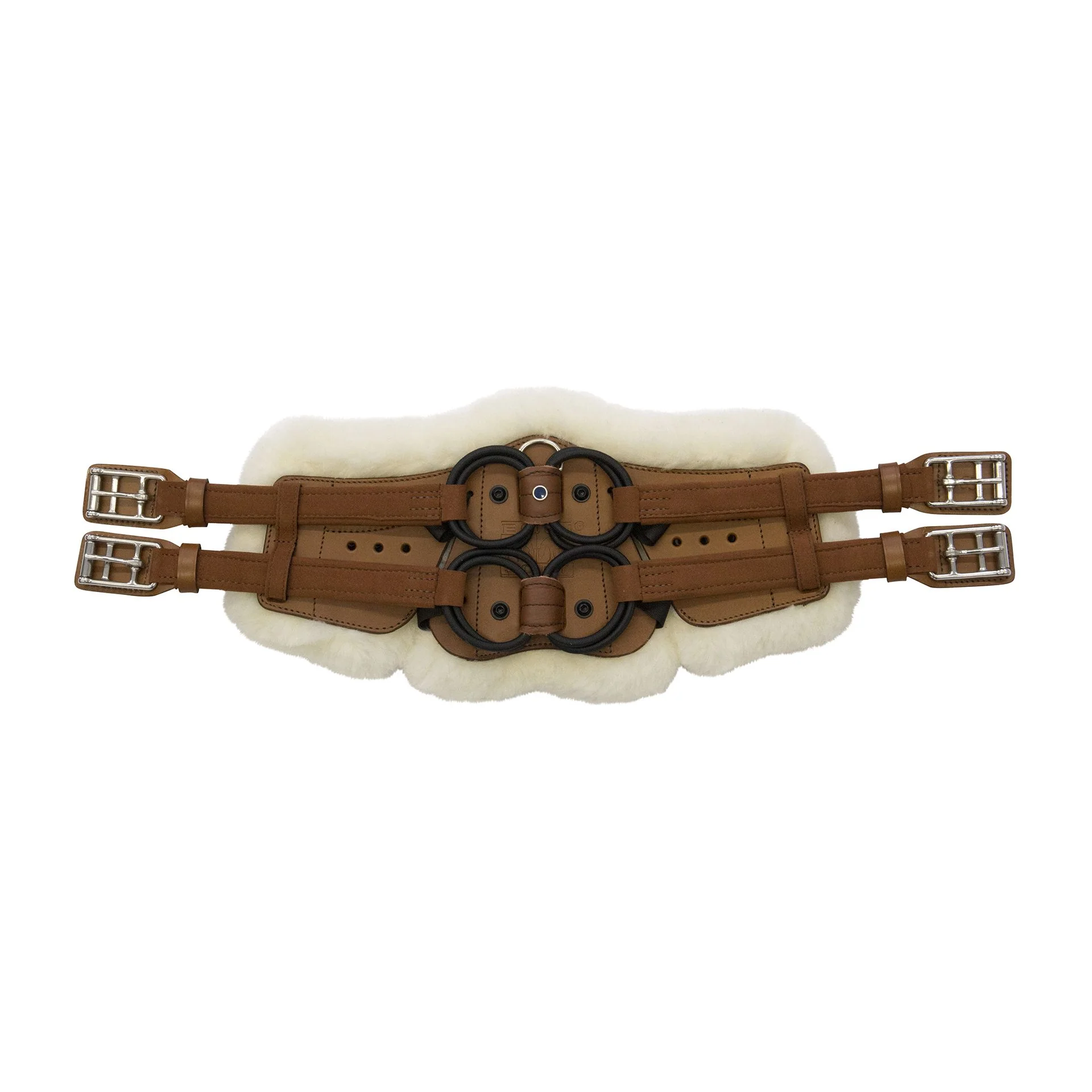 Stubben Equi-Soft® Short Saddle Girth with Cover - Tobacco - Image 9