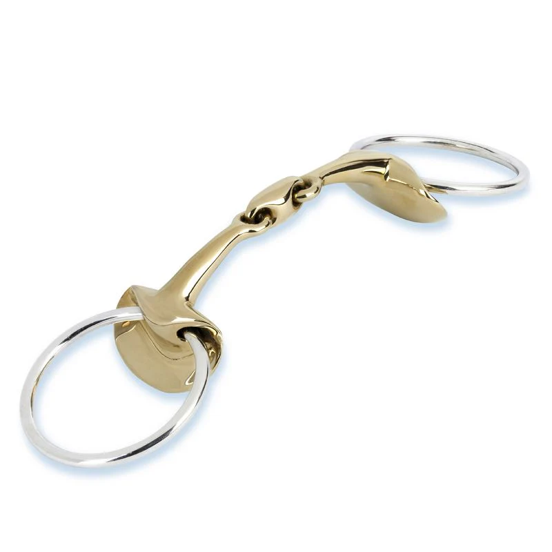 Stubben Golden Wings Snaffle Bit - Double Broken - Image 2
