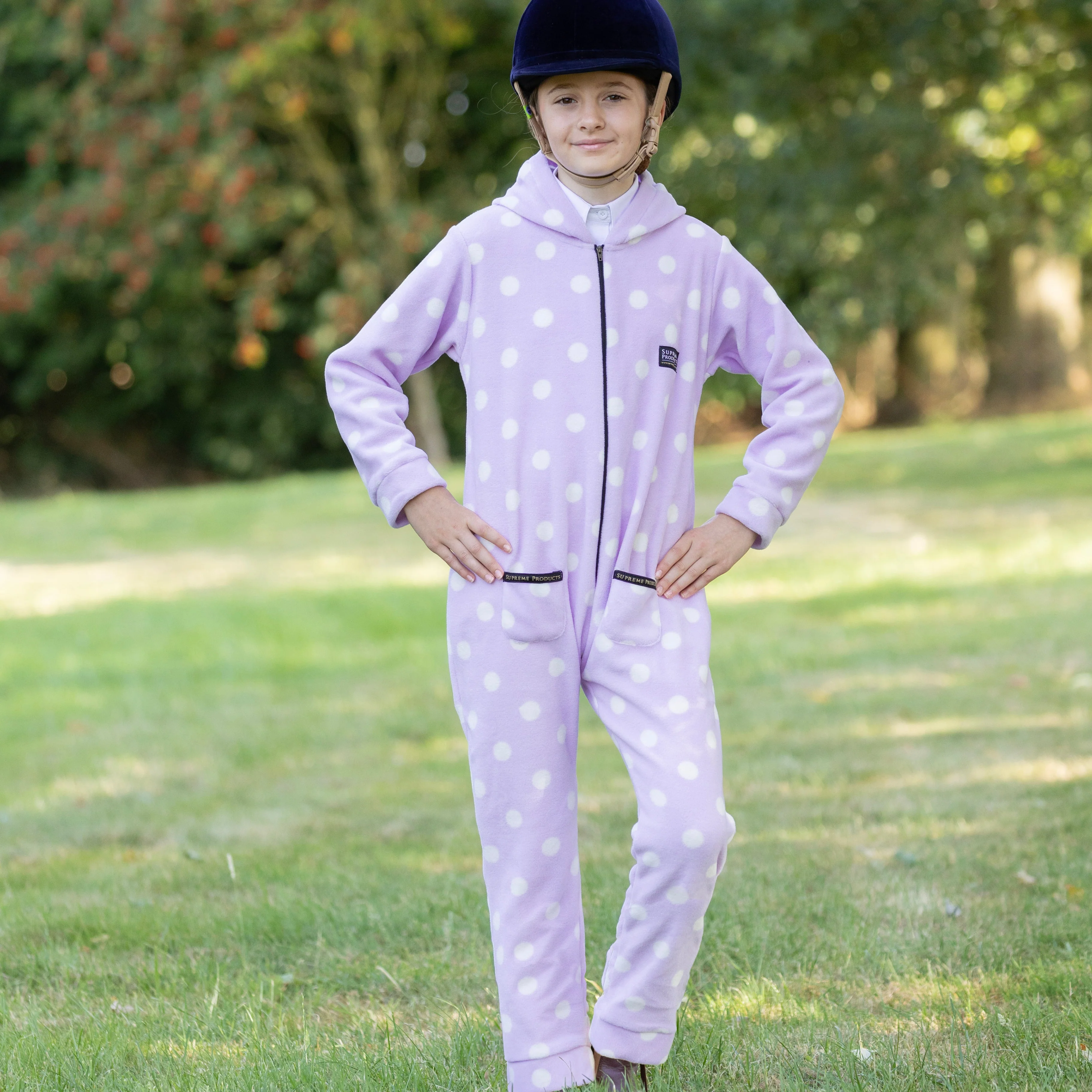 Supreme Products Child's Dotty Fleece Onesie - Image 3