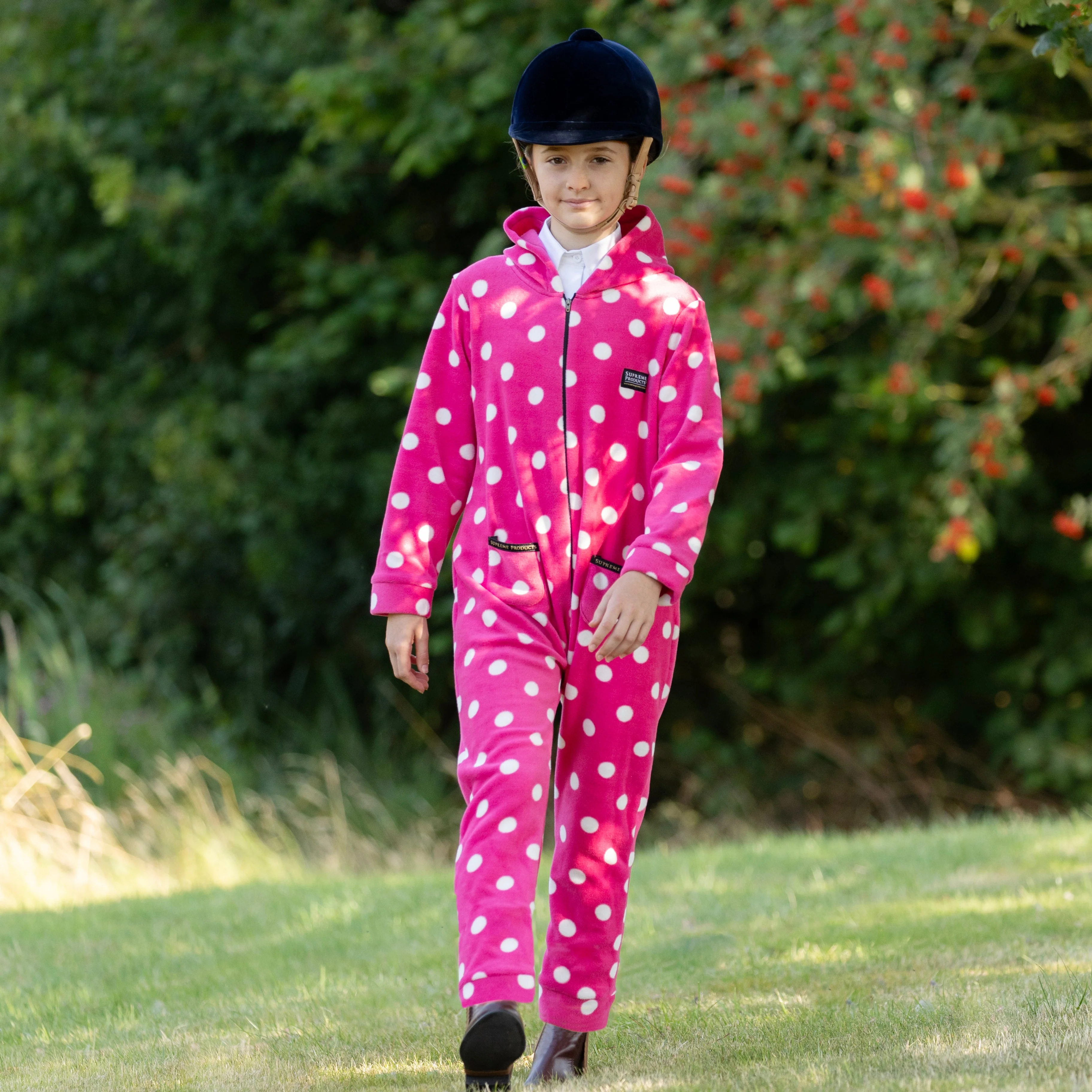 Supreme Products Child's Dotty Fleece Onesie - Image 4