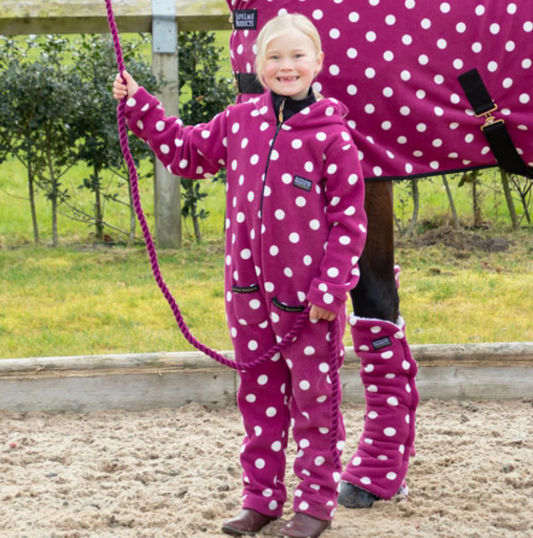Supreme Products Child's Dotty Fleece Onesie - Image 5