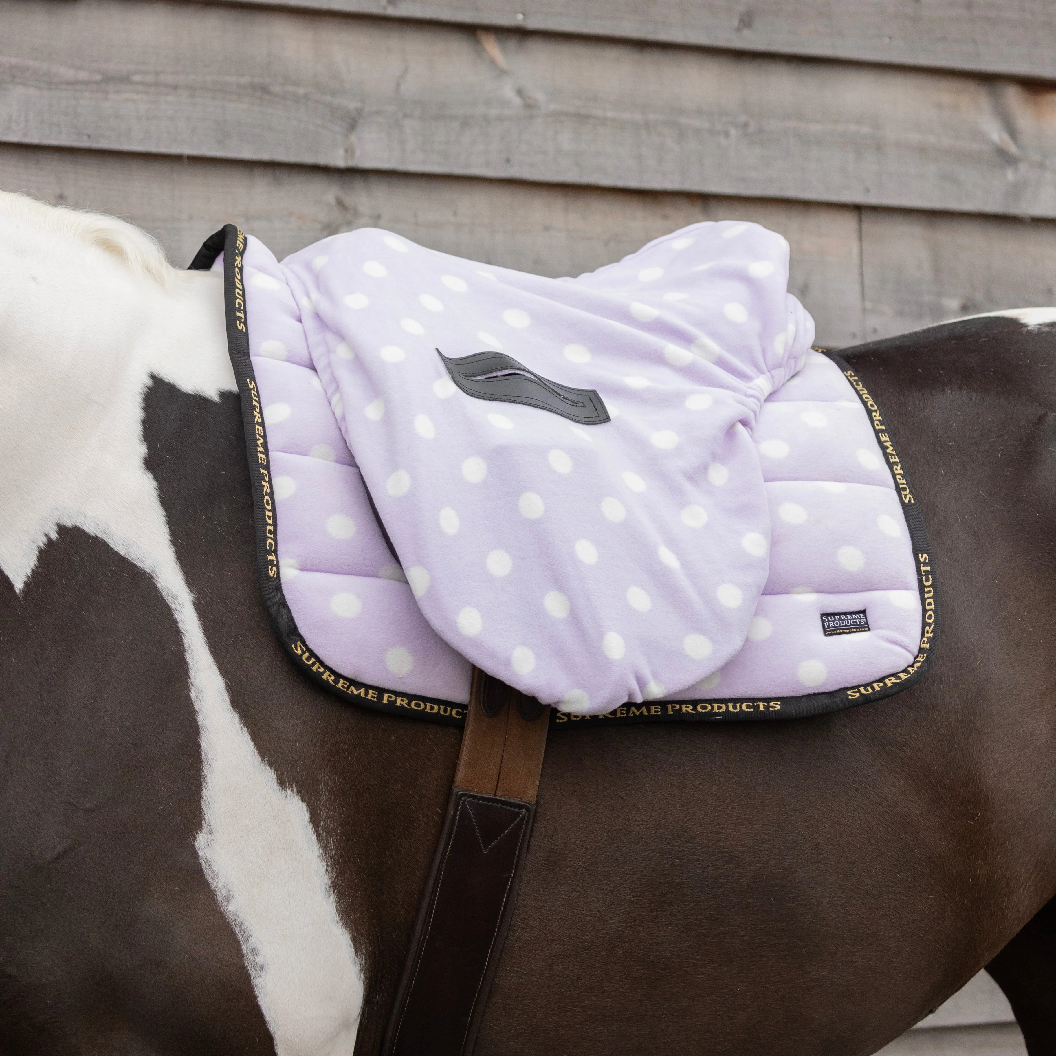 Supreme Products Ride on Dotty Fleece Saddle Cover - Image 2
